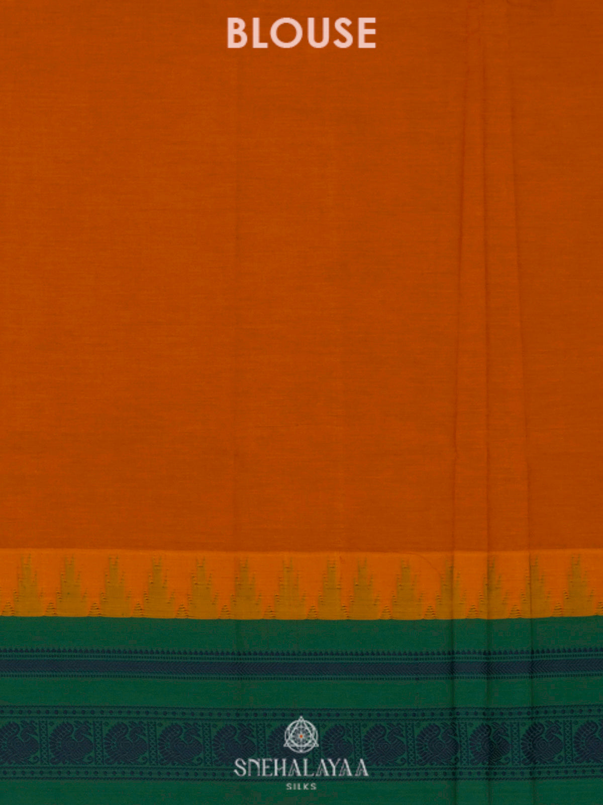 Orange Kanchi Cotton Saree