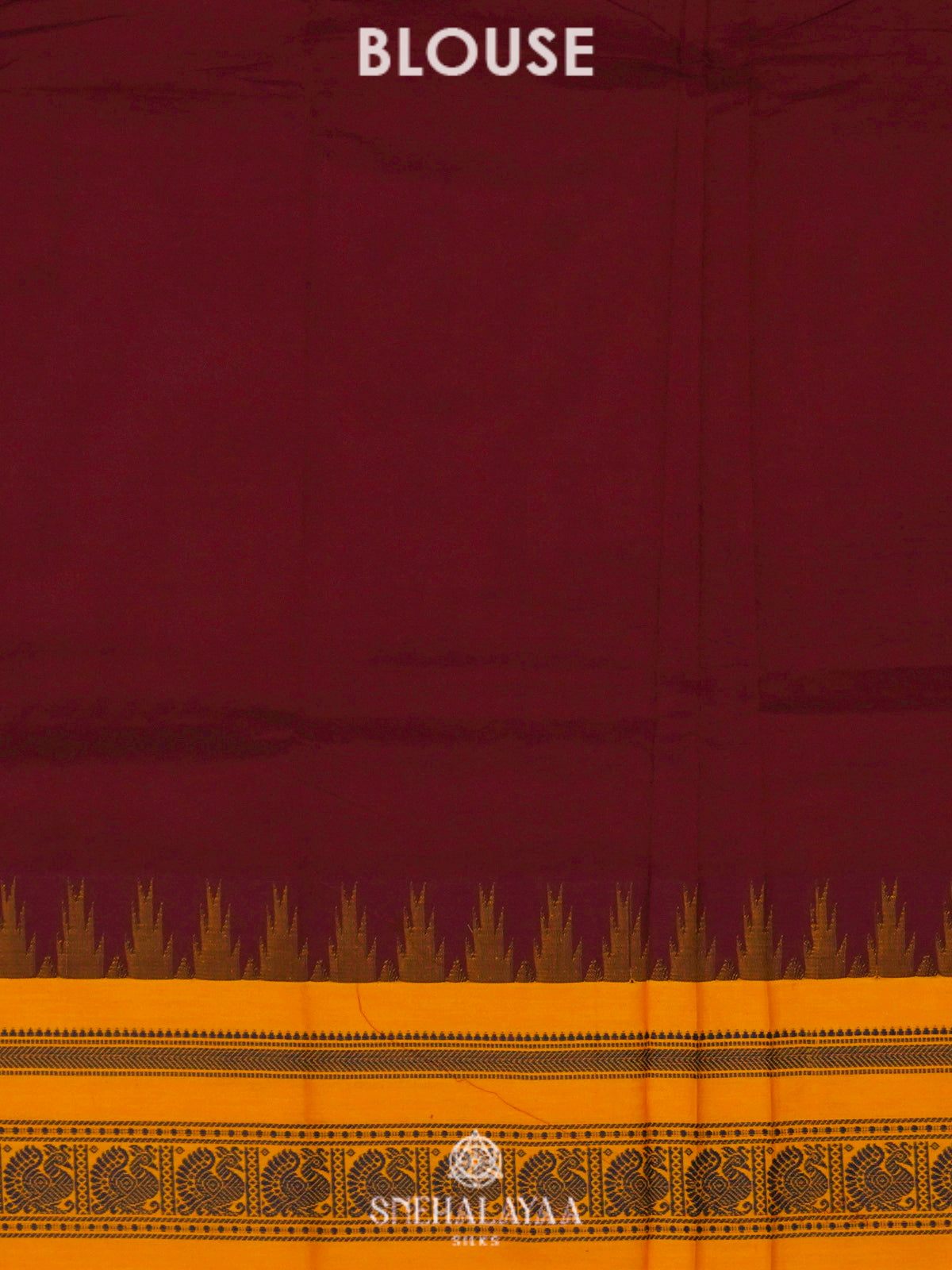 Maroon Kanchi Cotton Saree