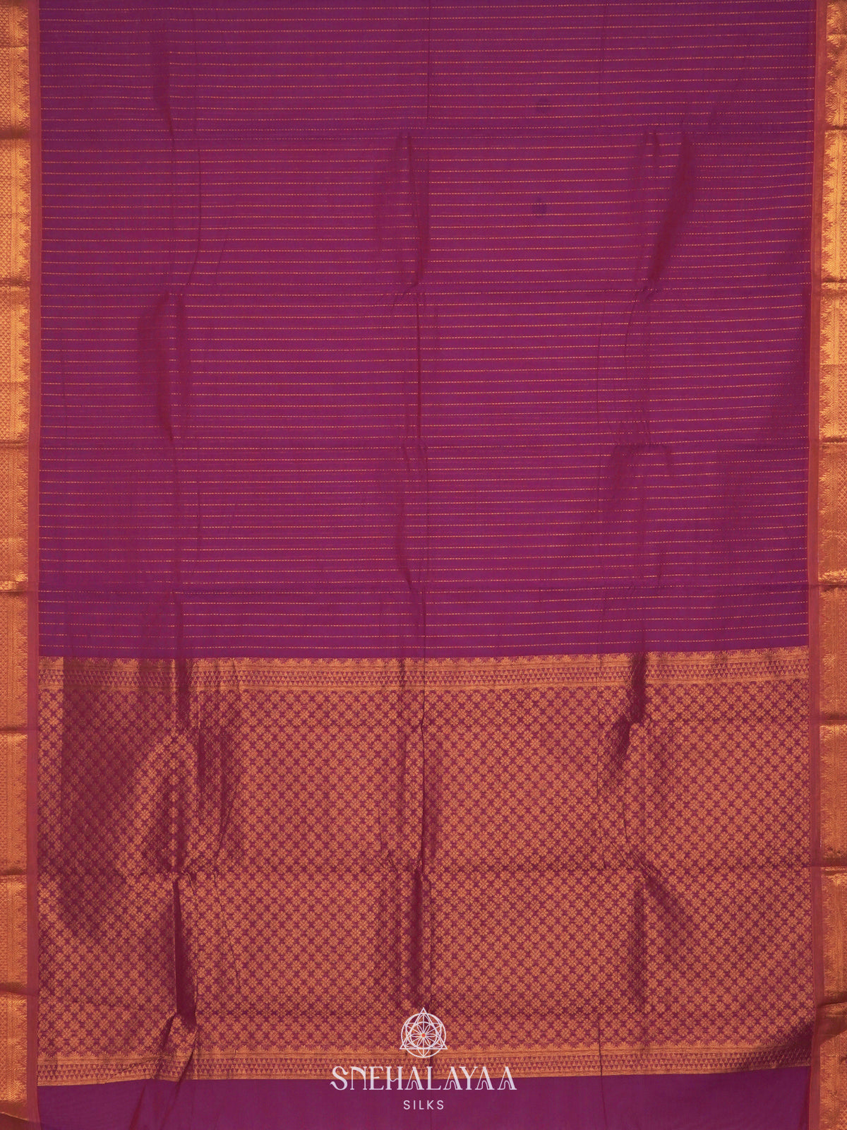 Magenta Kanchi Cotton Saree