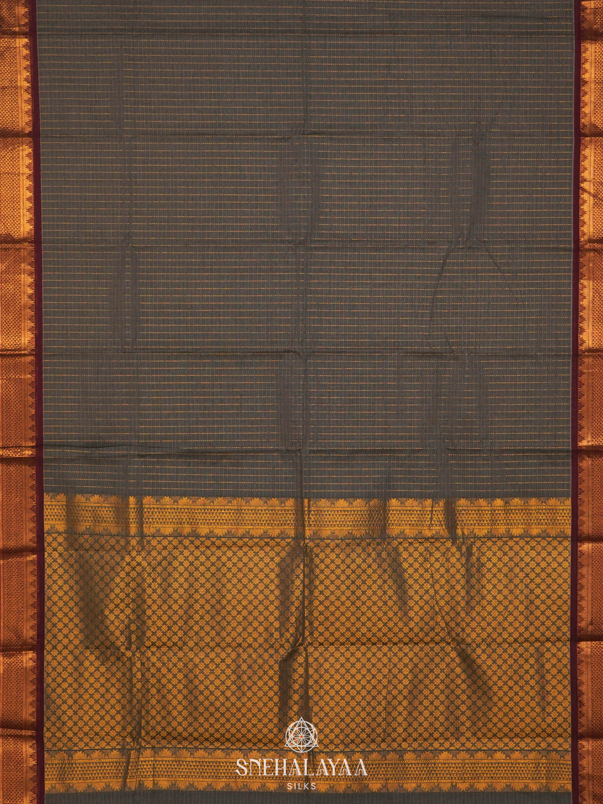 Grey Kanchi Cotton Saree
