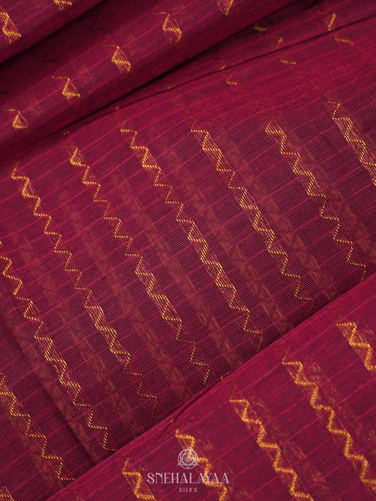 Magenta Kanchi Cotton Saree