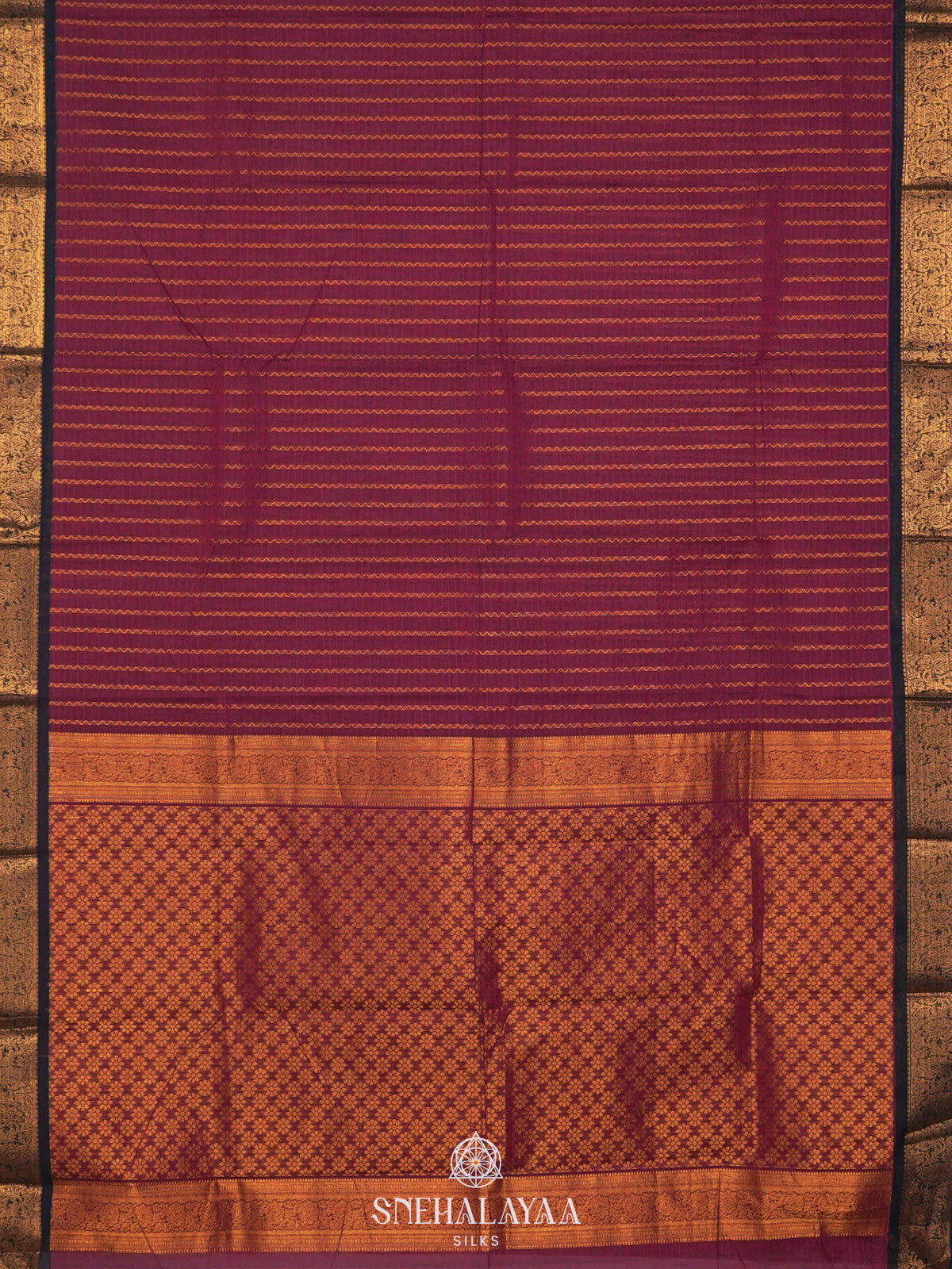 Magenta Kanchi Cotton Saree