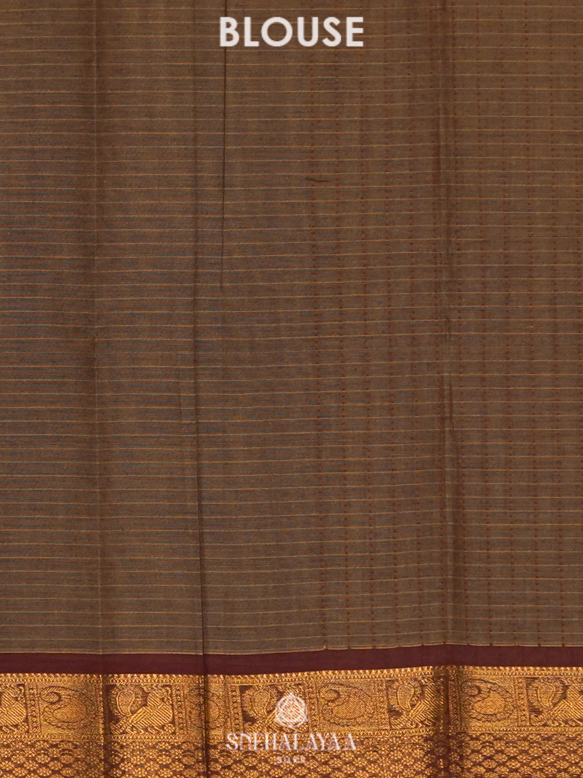 Brown Kanchi Cotton Saree