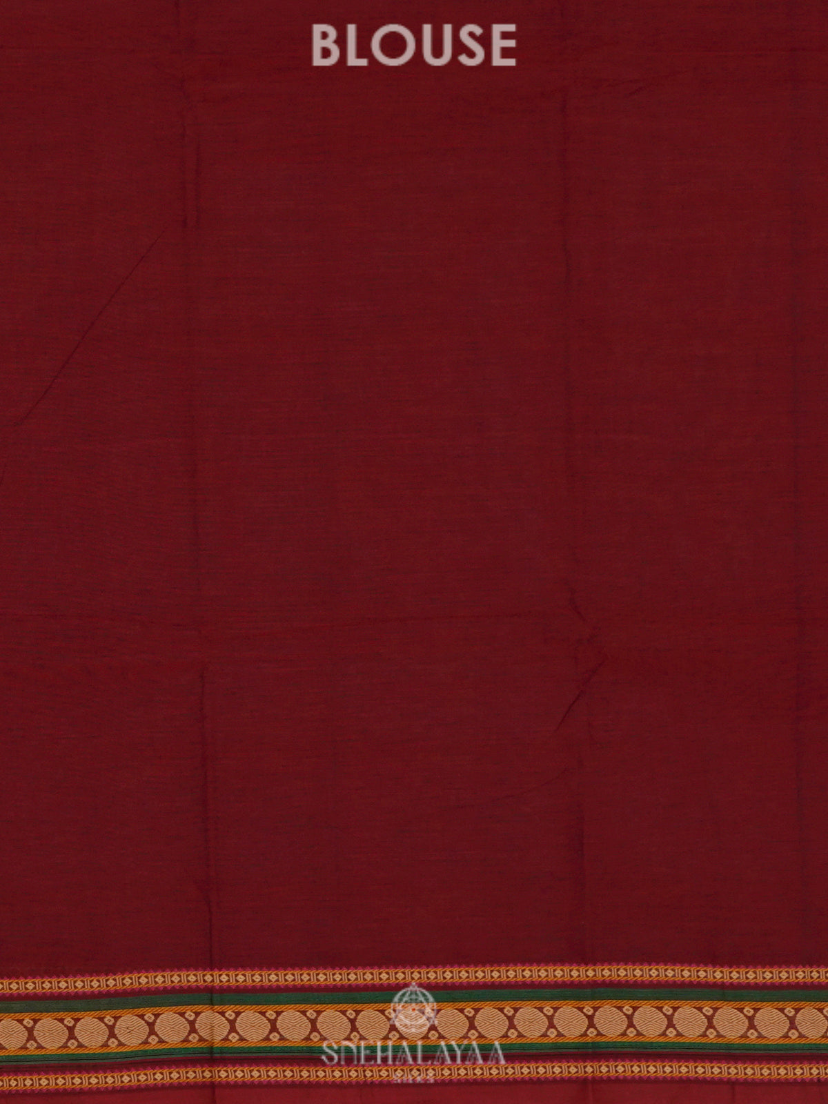 Maroon Kanchi Cotton Saree
