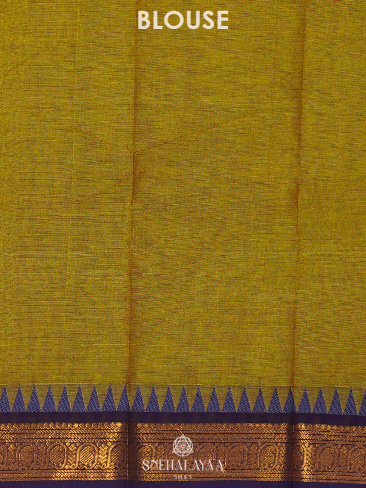 Pale Yellow Kanchi Cotton Saree