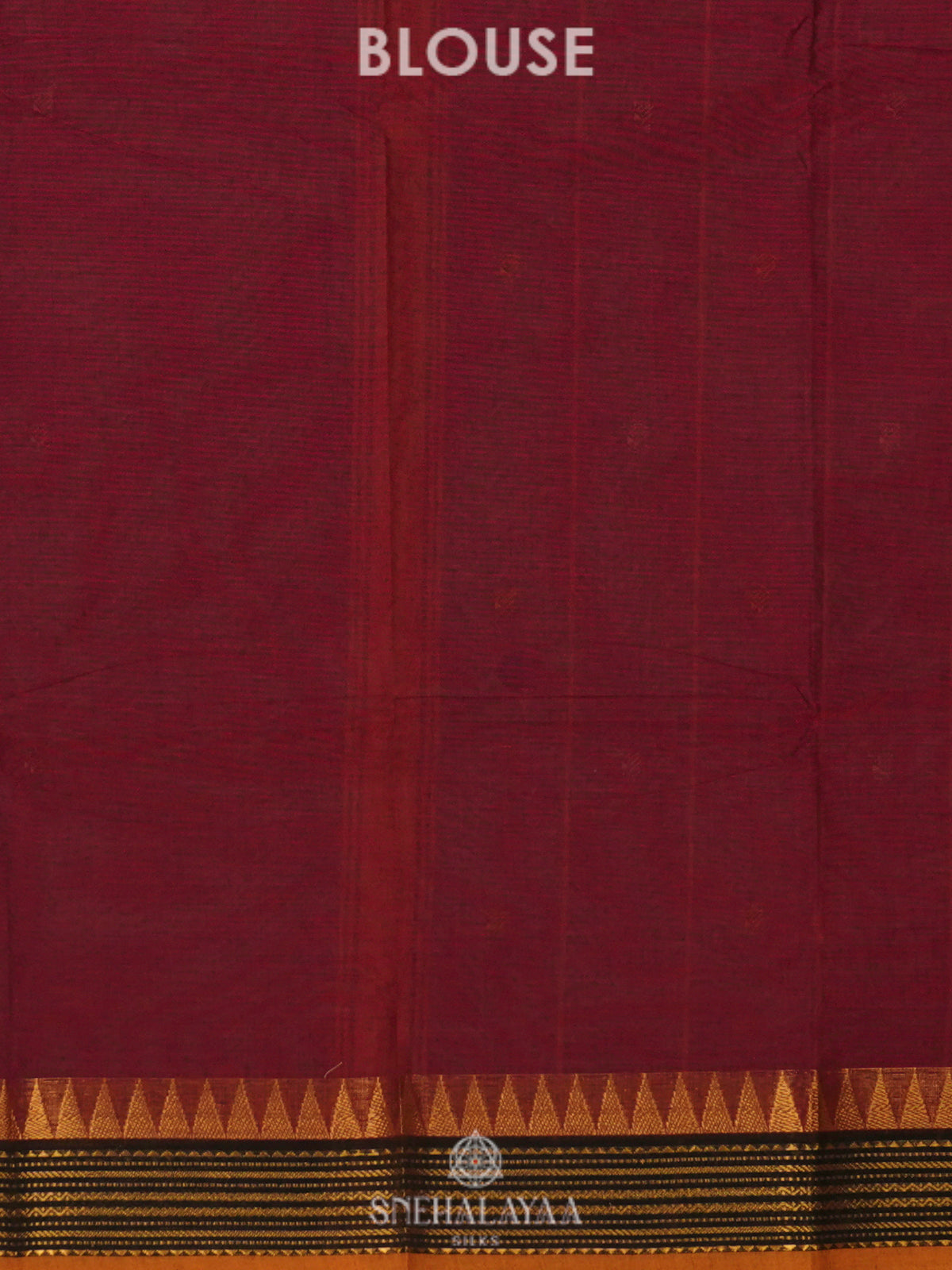 Maroon Kanchi Cotton Saree