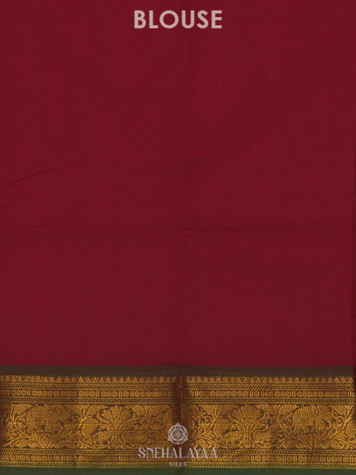 Maroon Kanchi Cotton Saree