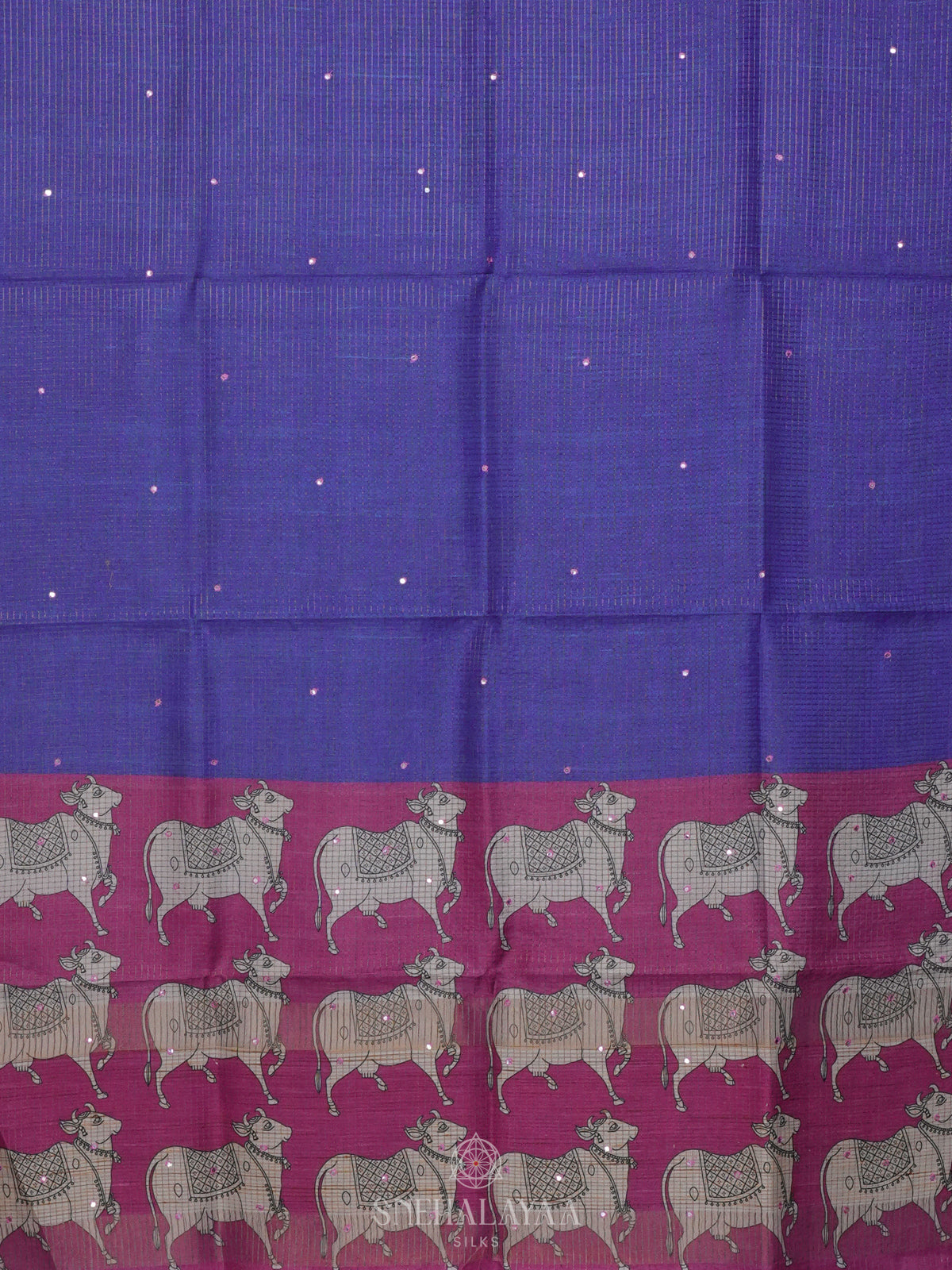 Purple Tussar Saree