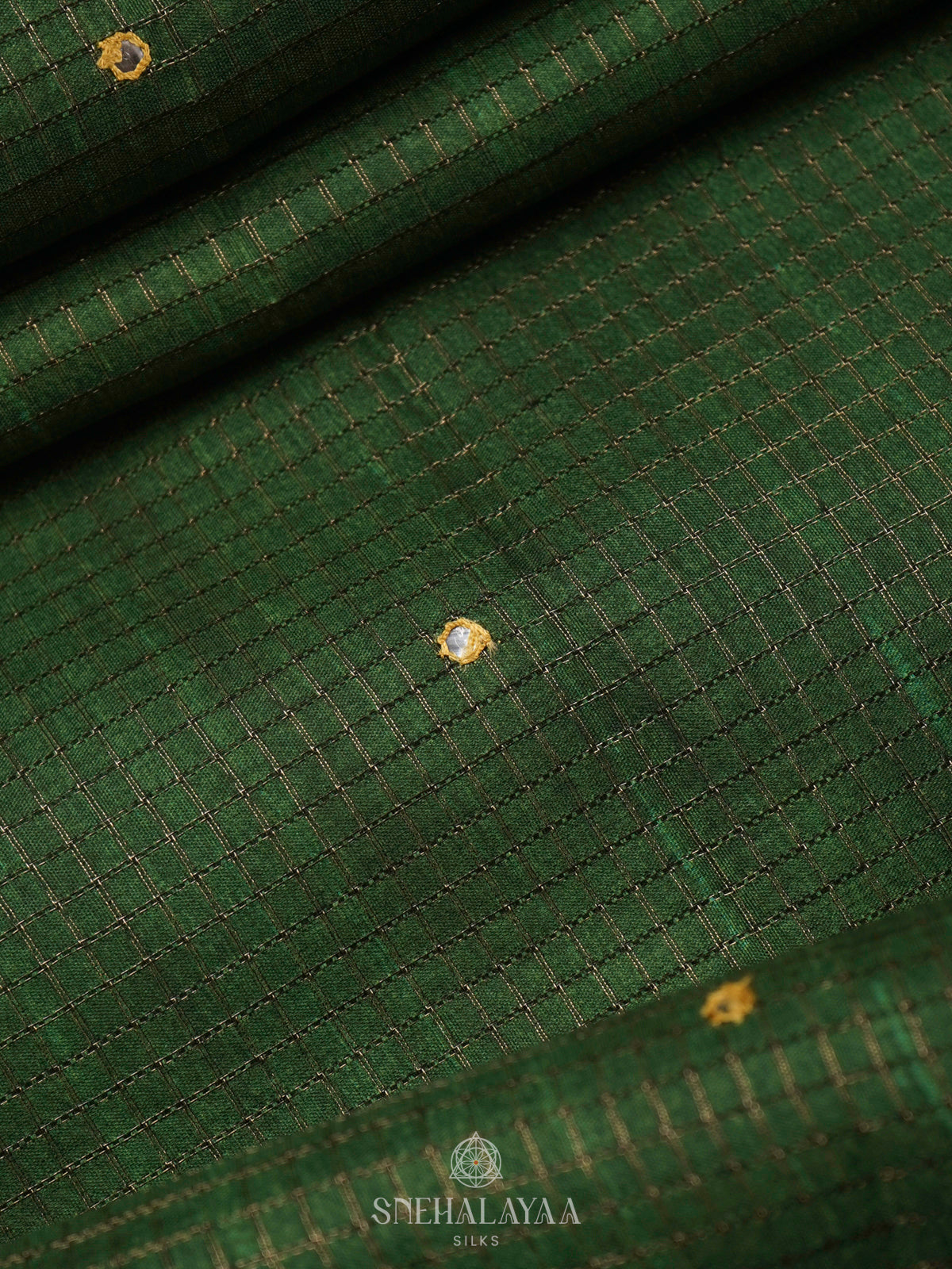 Emerald Green Tussar Saree