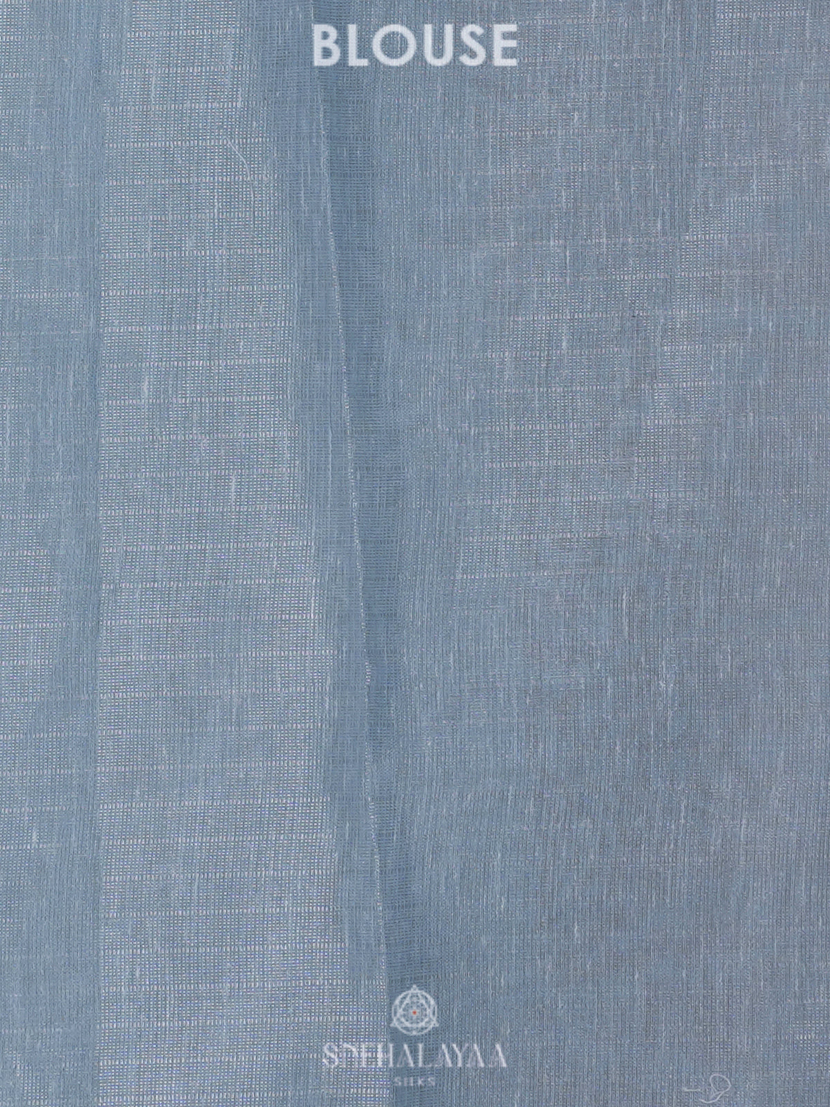 Blue Linen Cotton Saree