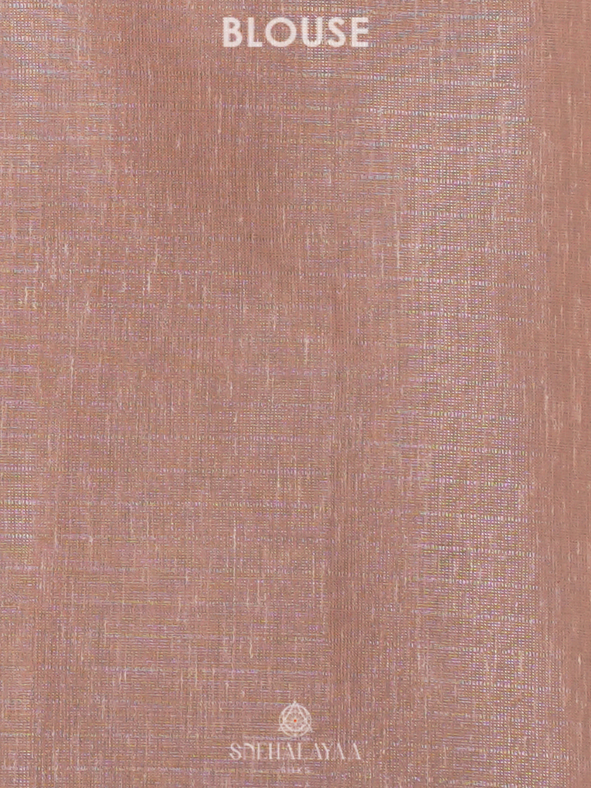 Peach Linen Cotton Saree