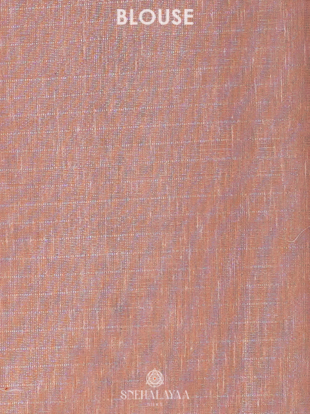 Peach Linen Cotton Saree