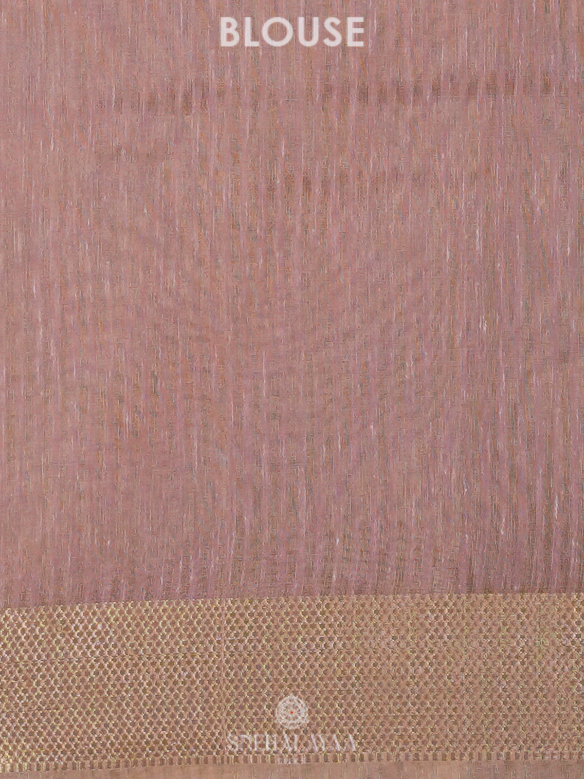 Pale Pink Linen Cotton Saree