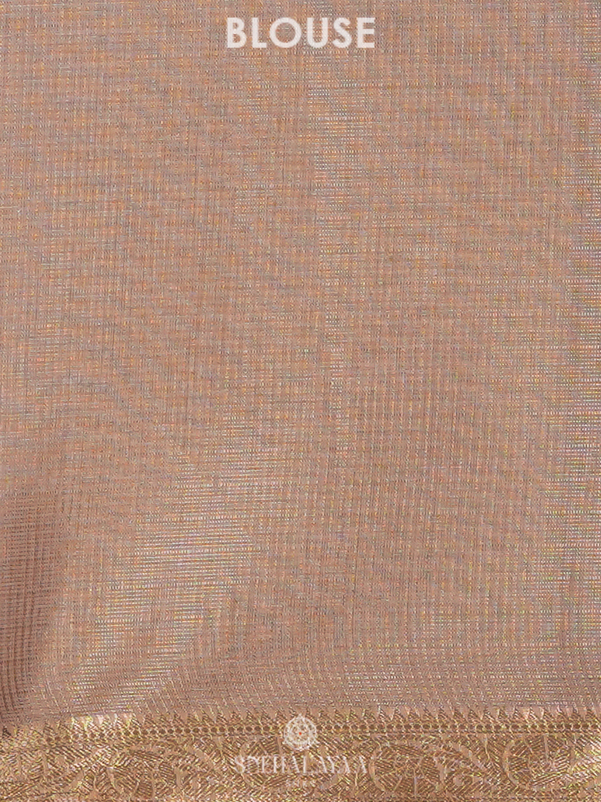 Brown Linen Cotton Saree