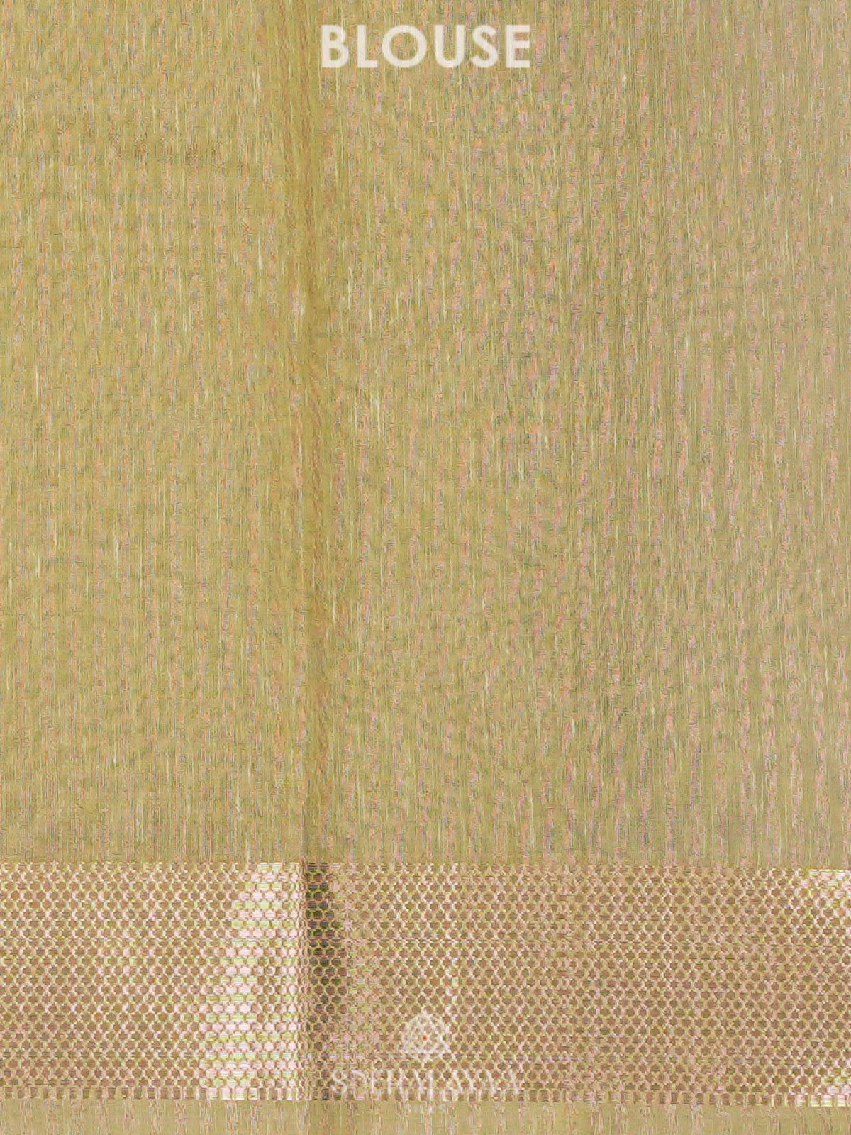 Yellow Linen Cotton Saree