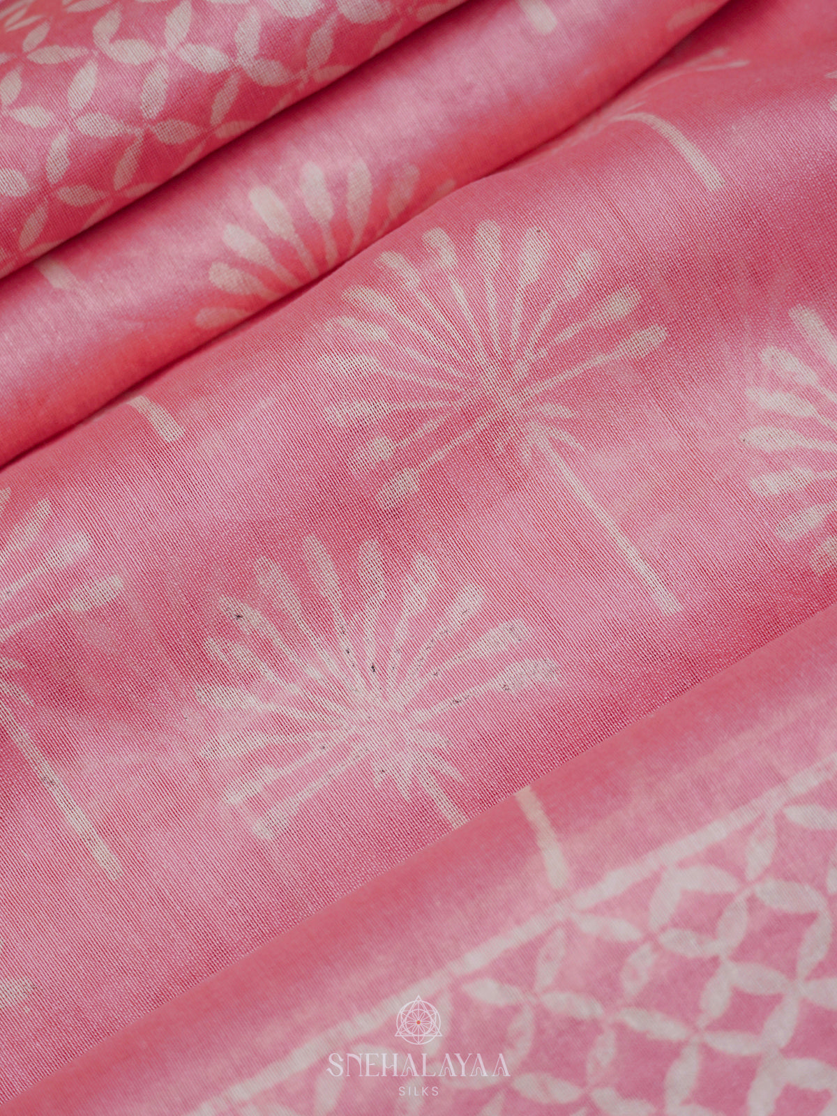 Baby Pink Chanderi Saree
