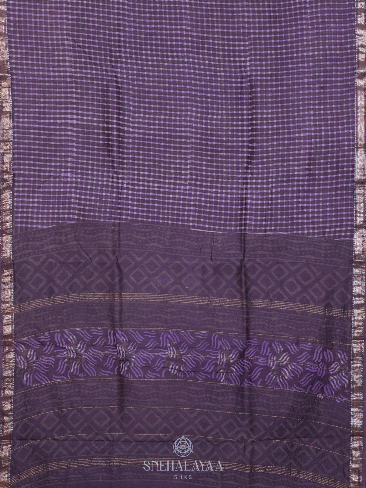 Purple Chanderi Saree