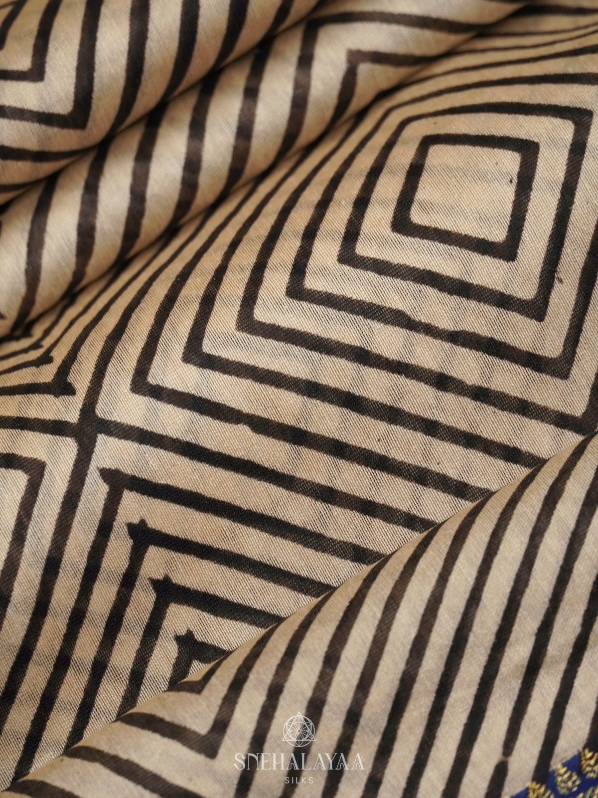 Stone Grey Chanderi Saree