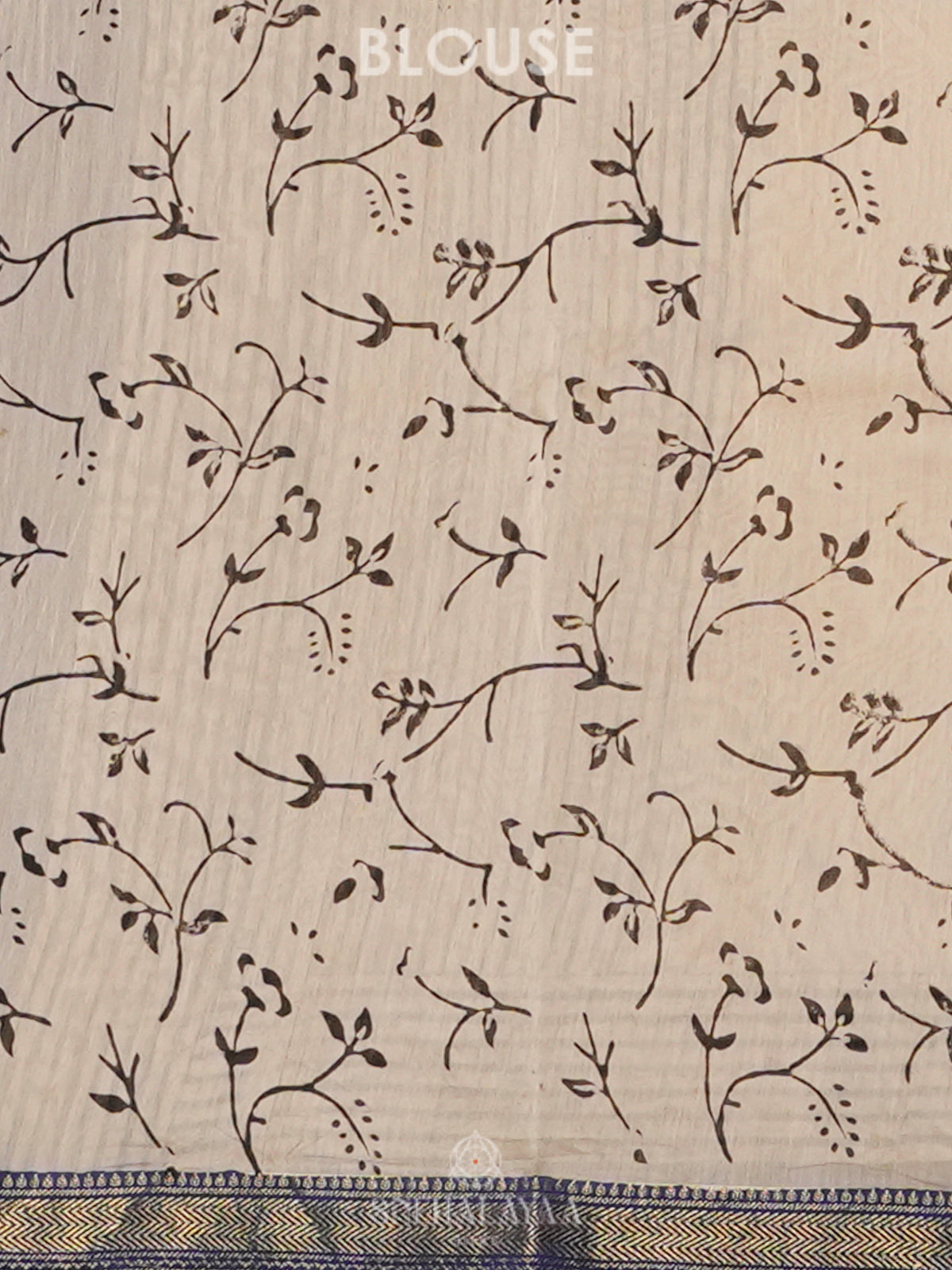Stone Grey Chanderi Saree