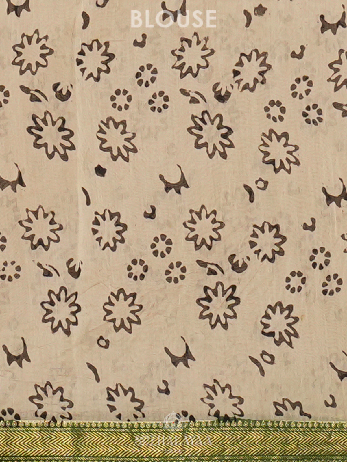 Olive Green Chanderi Saree