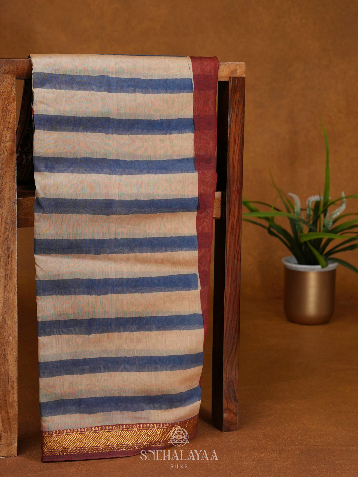 Off White Chanderi Saree