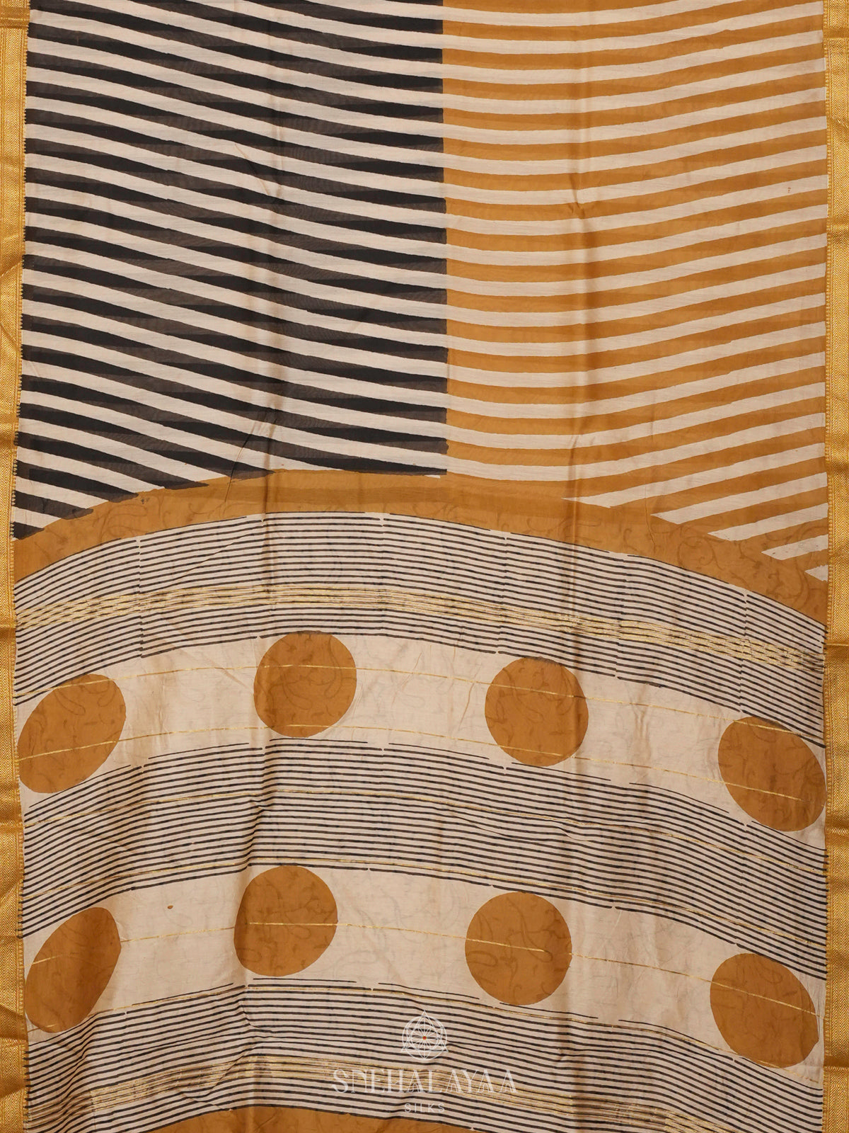 Multicolour Chanderi Saree