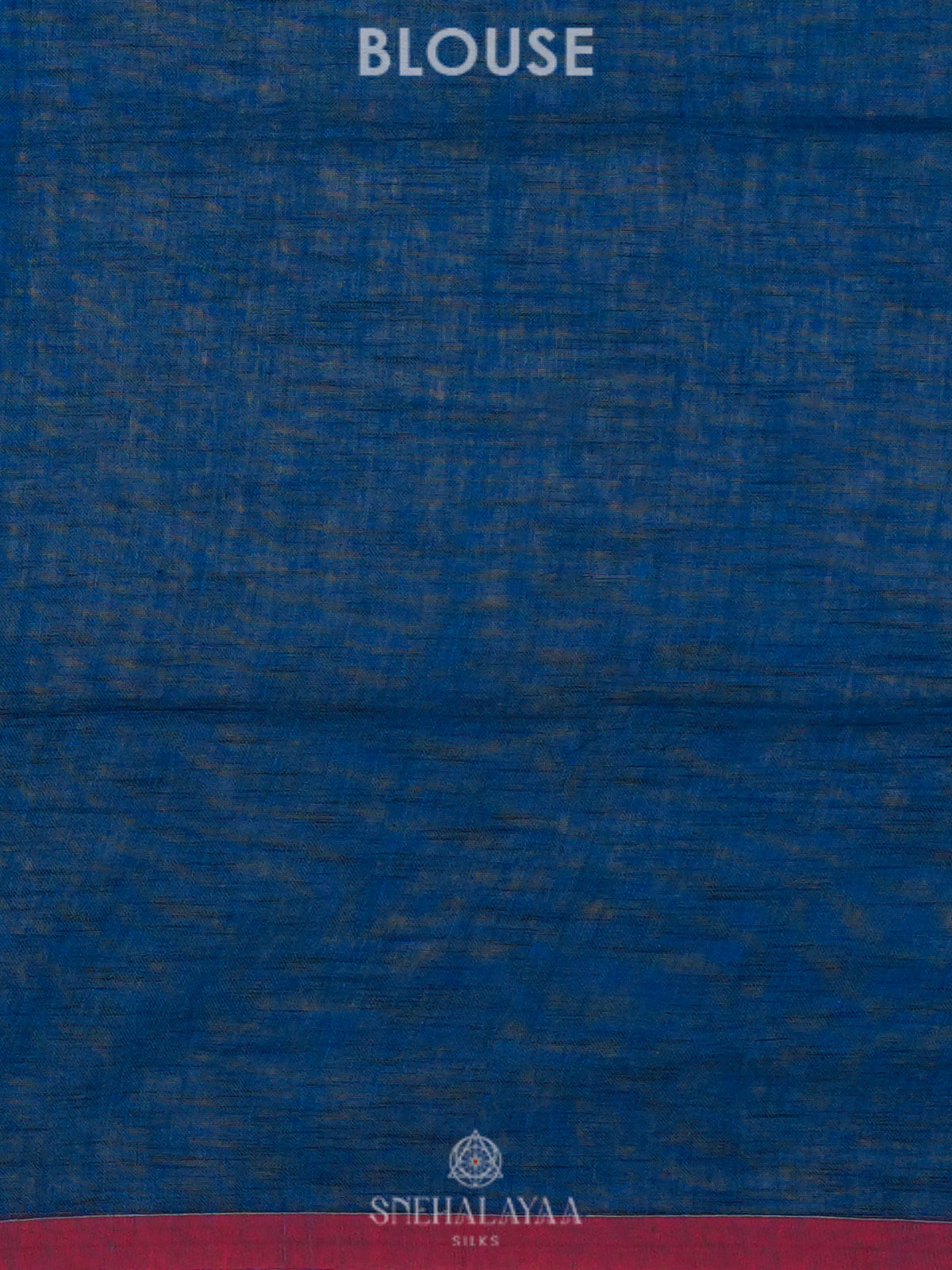 Peacock Blue Linen Cotton Saree