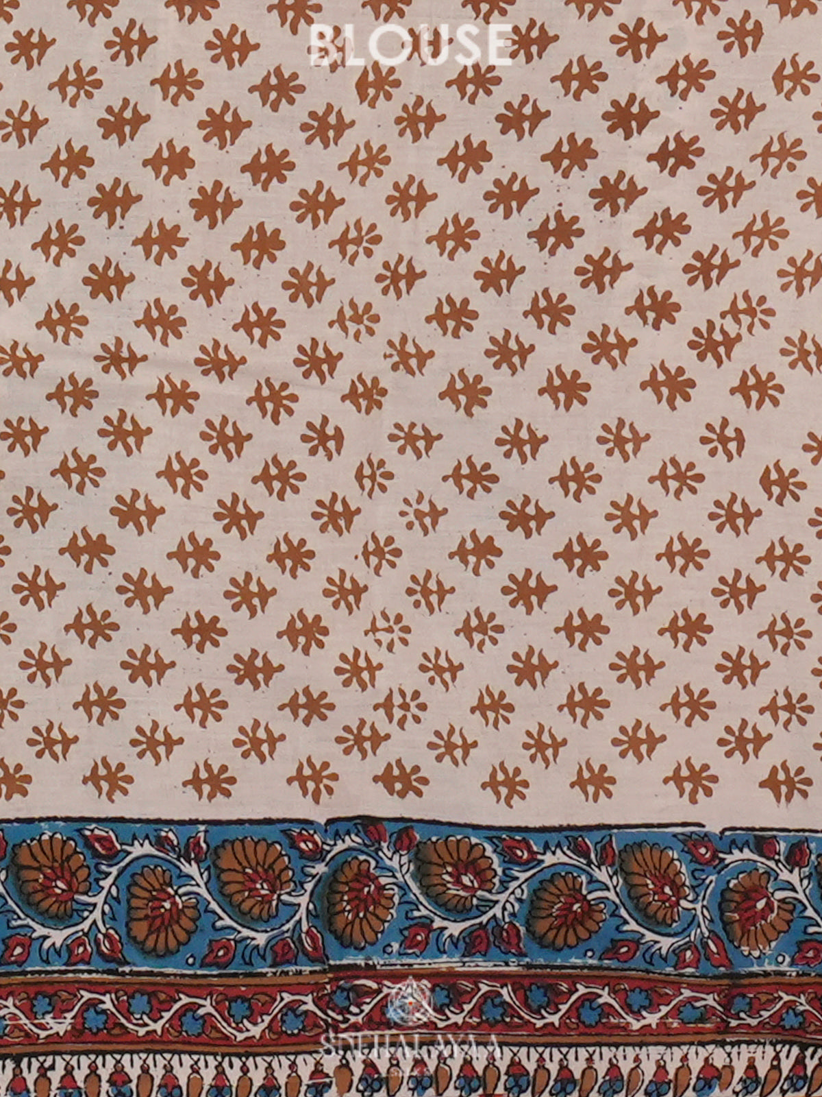 Off White Jaipur Cotton Saree