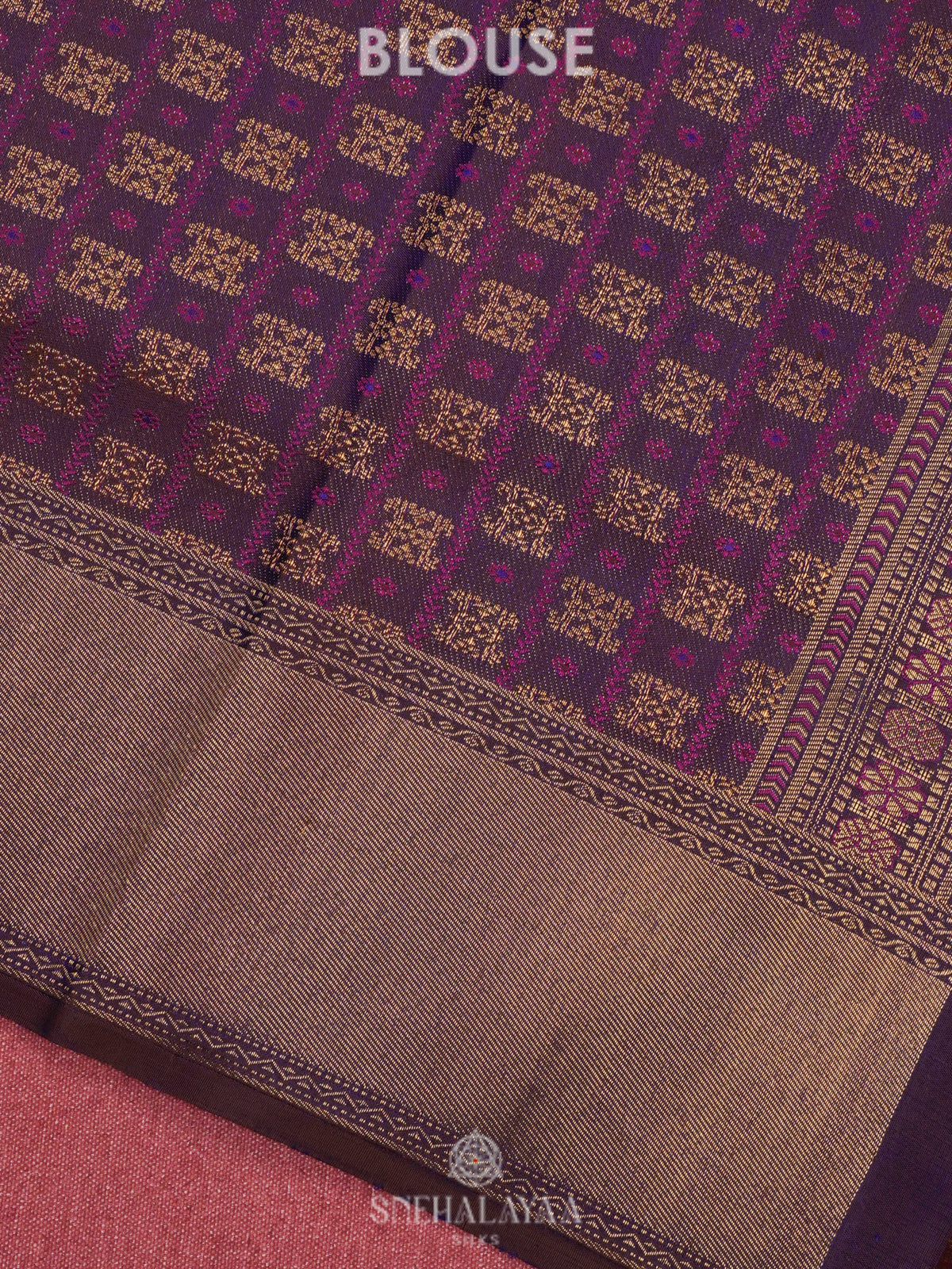 Purple Kanjivaram Silk Saree