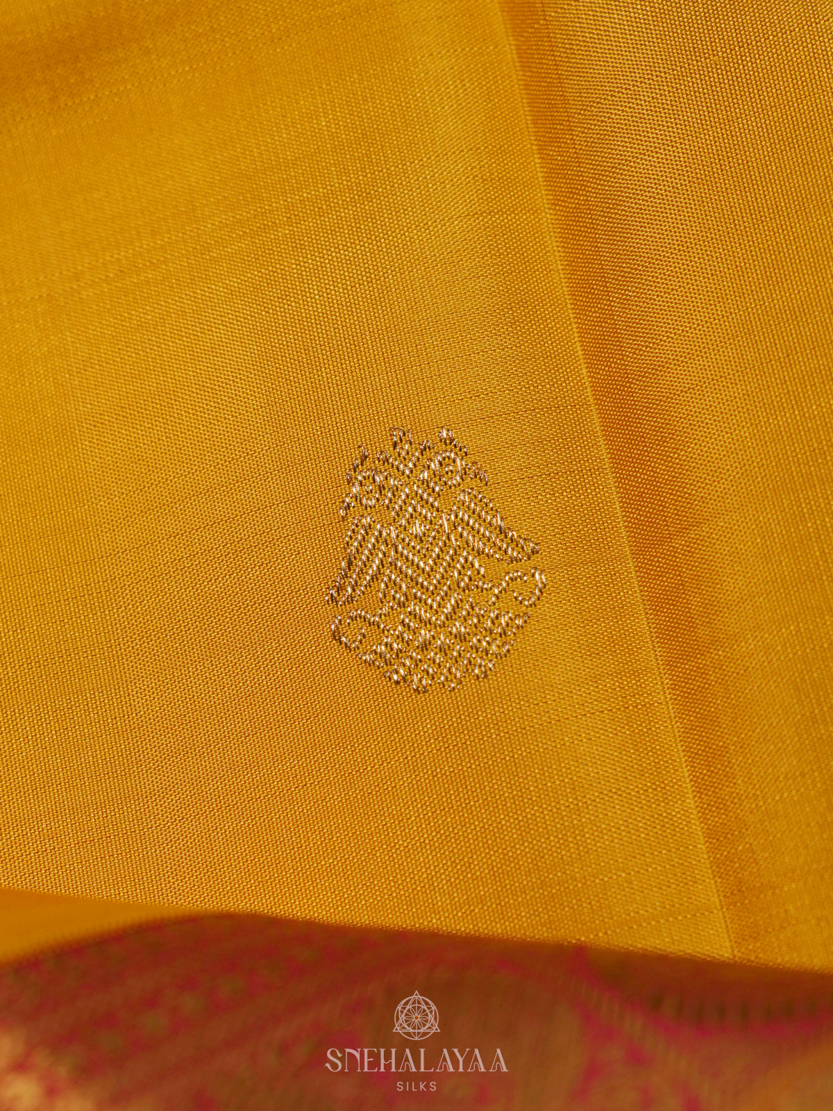 Yellow Kanjivaram Silk Saree