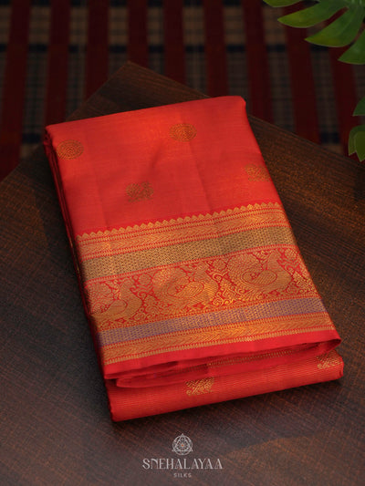 Red Kanjivaram Silk Saree