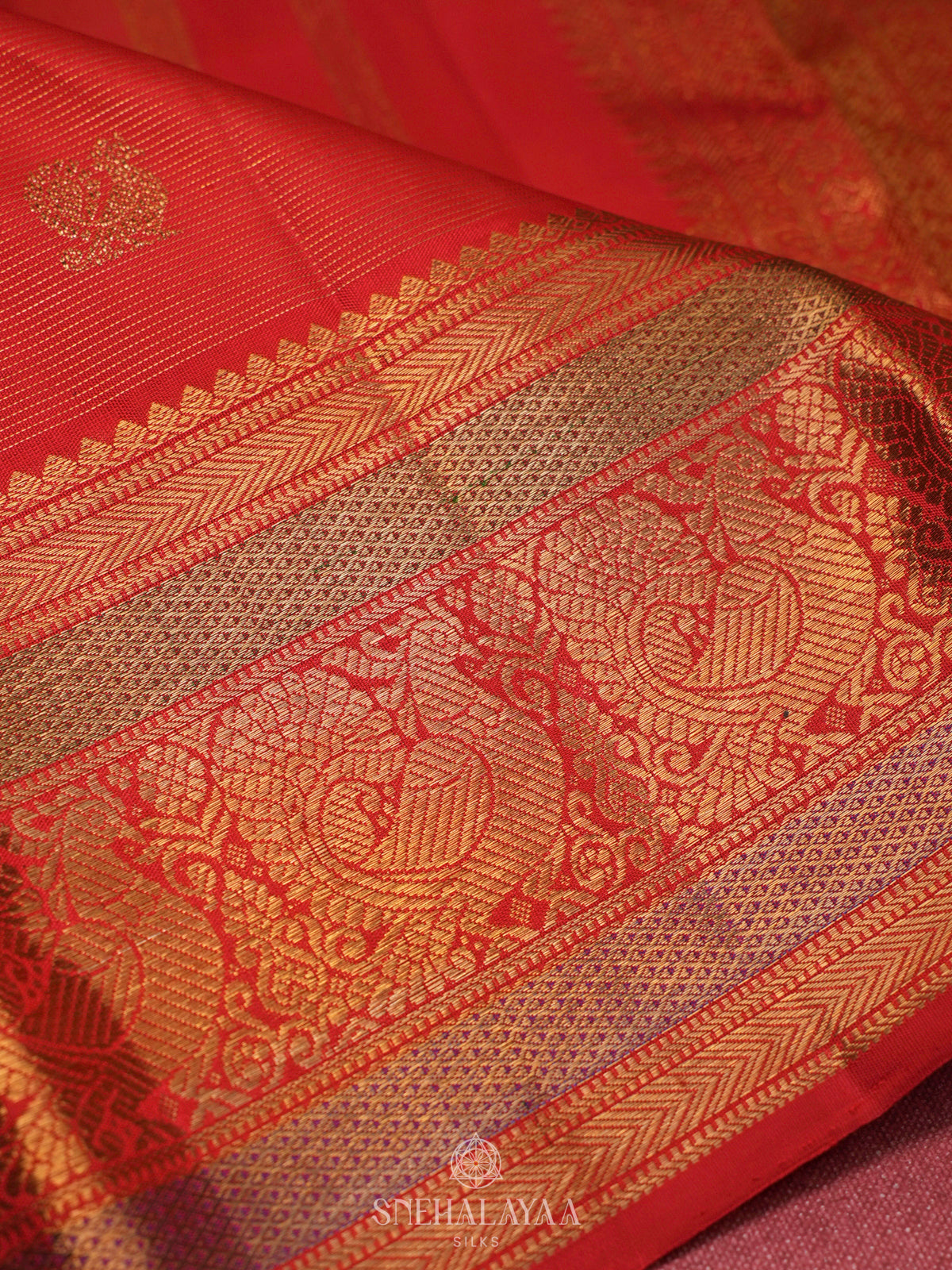 Red Kanjivaram Silk Saree