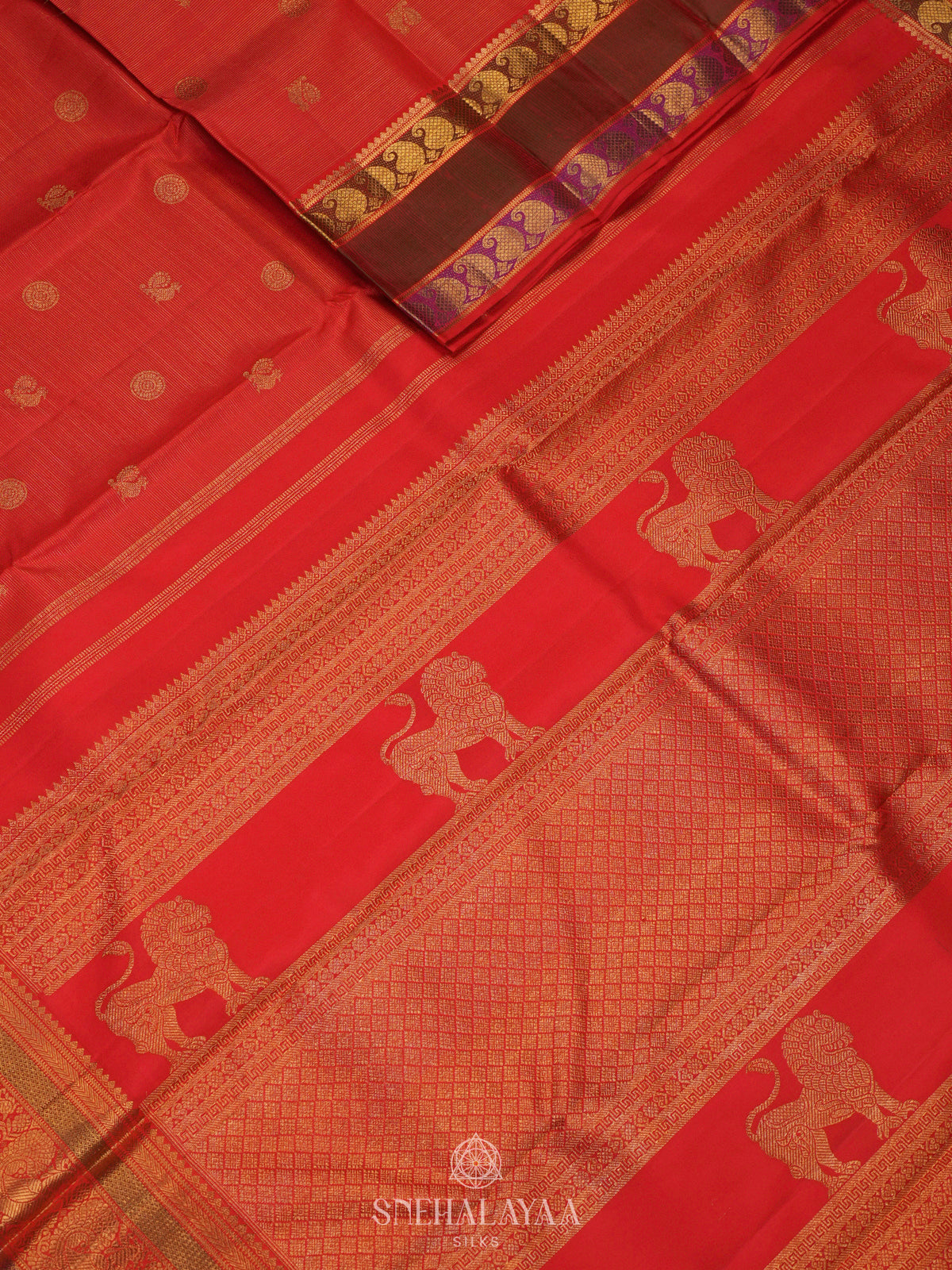 Red Kanjivaram Silk Saree