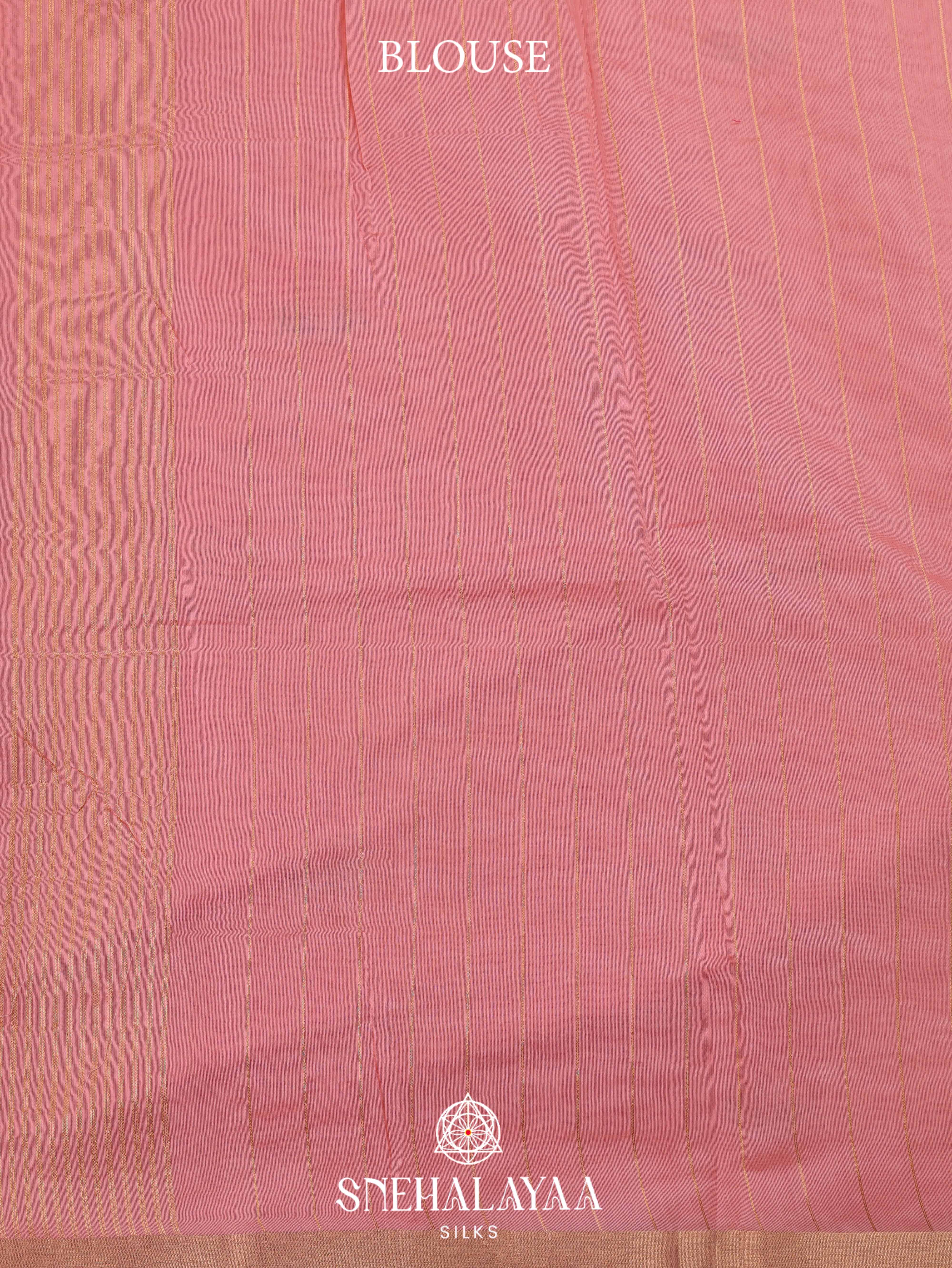 Pink Munga Cotton Saree