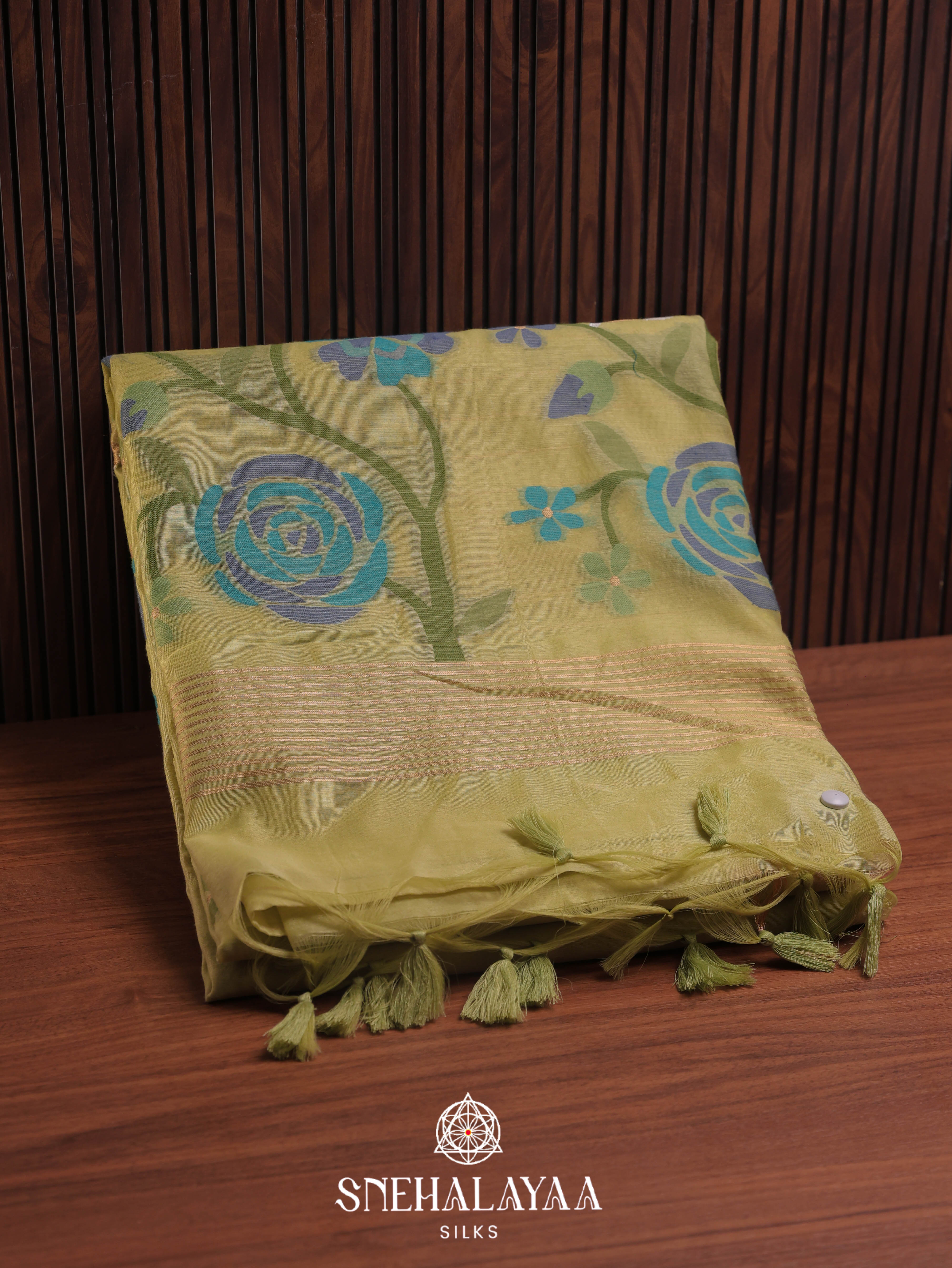 Green Bengal Cotton Saree