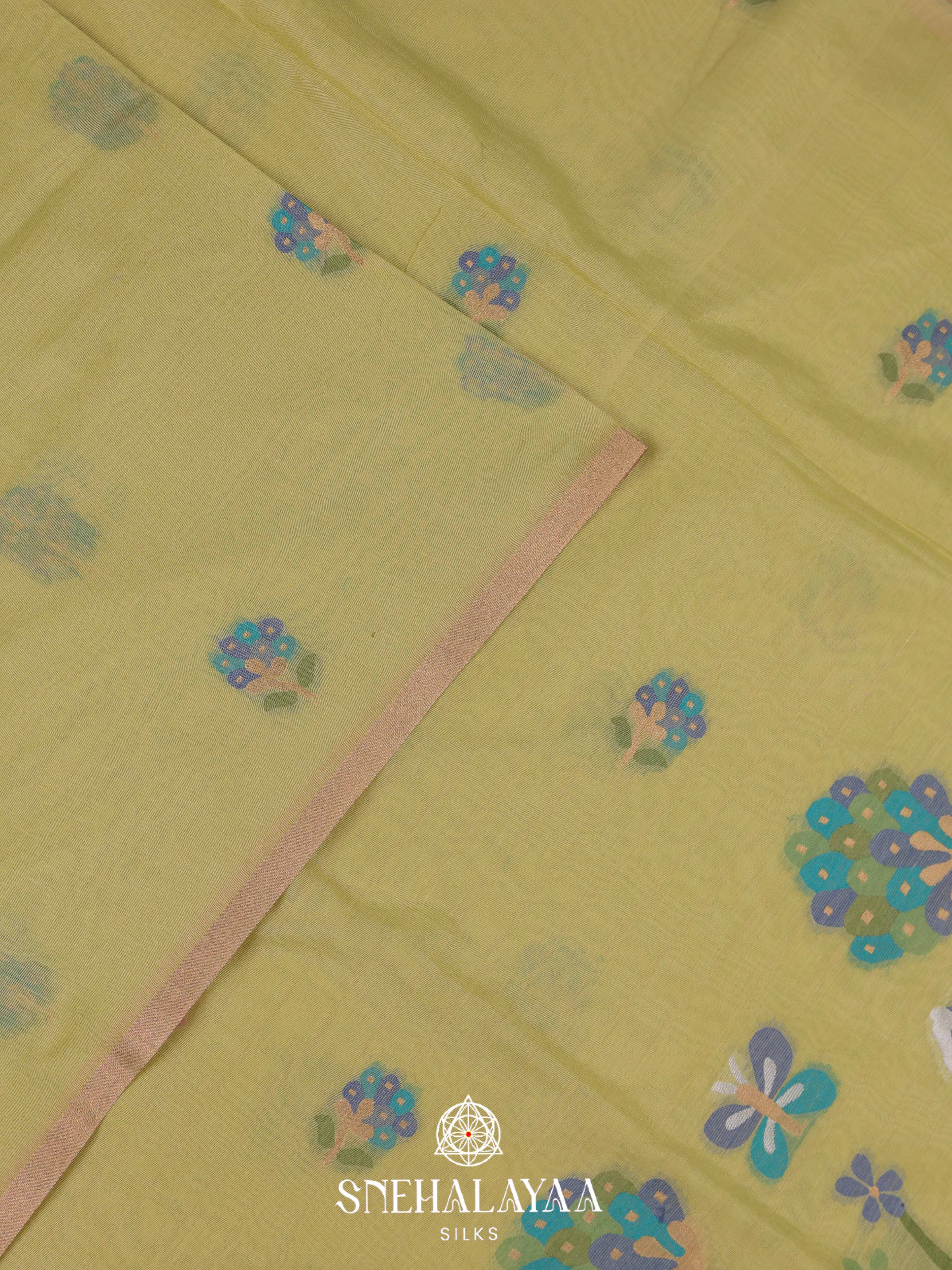 Green Bengal Cotton Saree