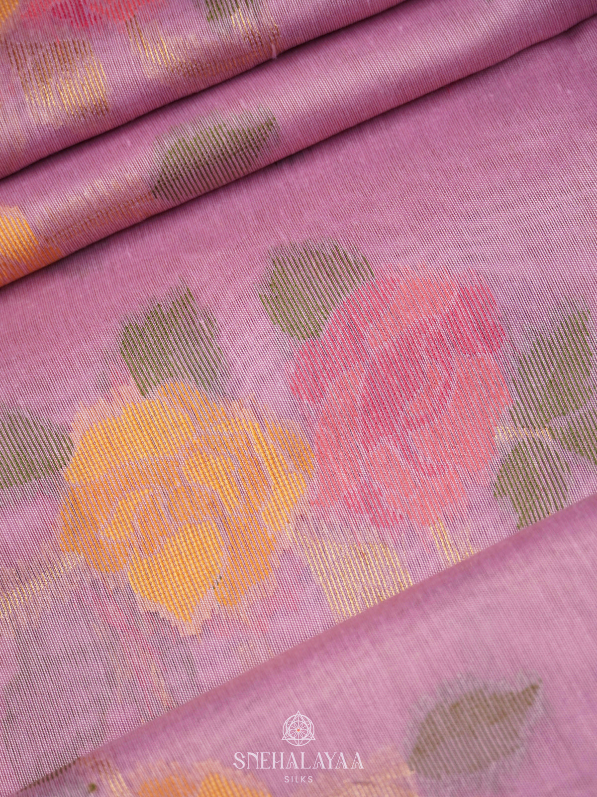 Pink Munga Cotton Saree