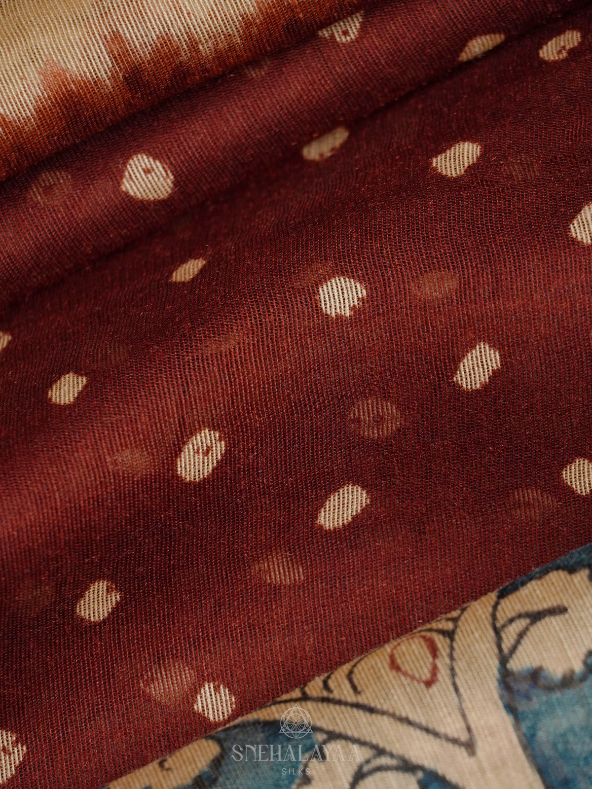 Brown Linen Saree