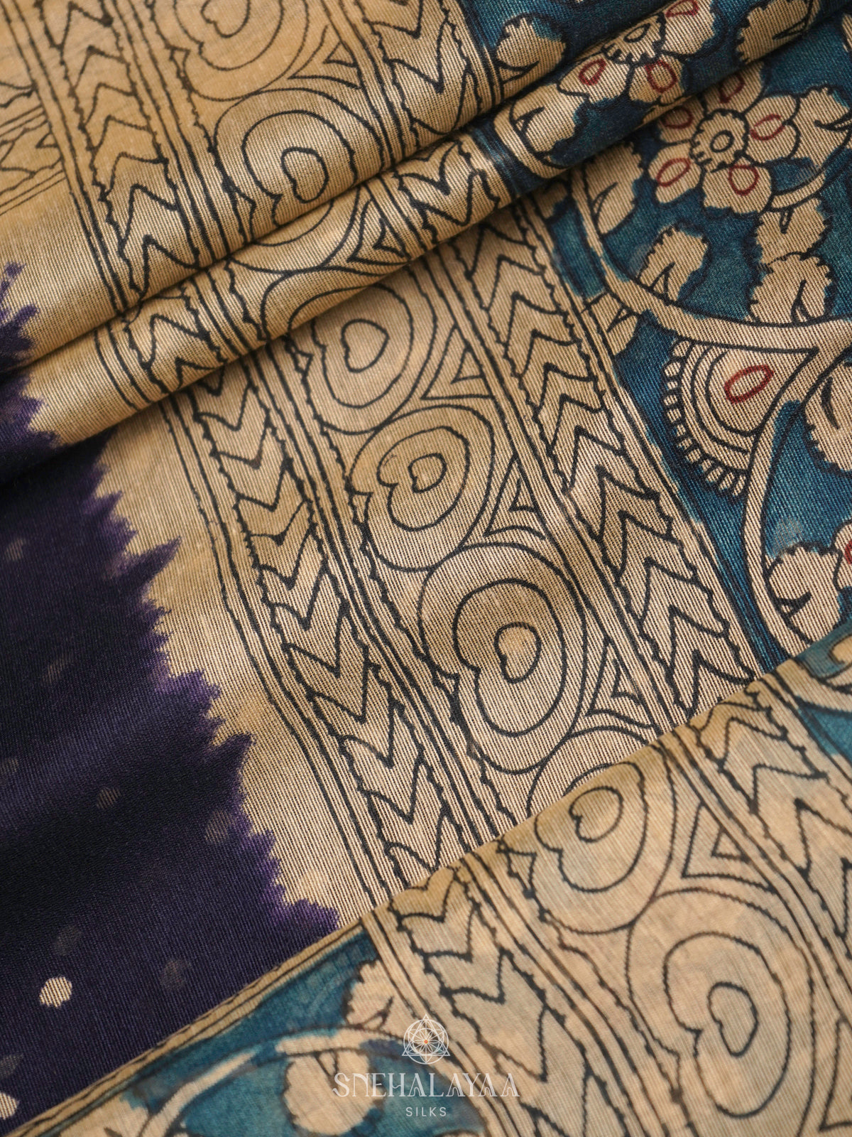 Purple Linen Saree