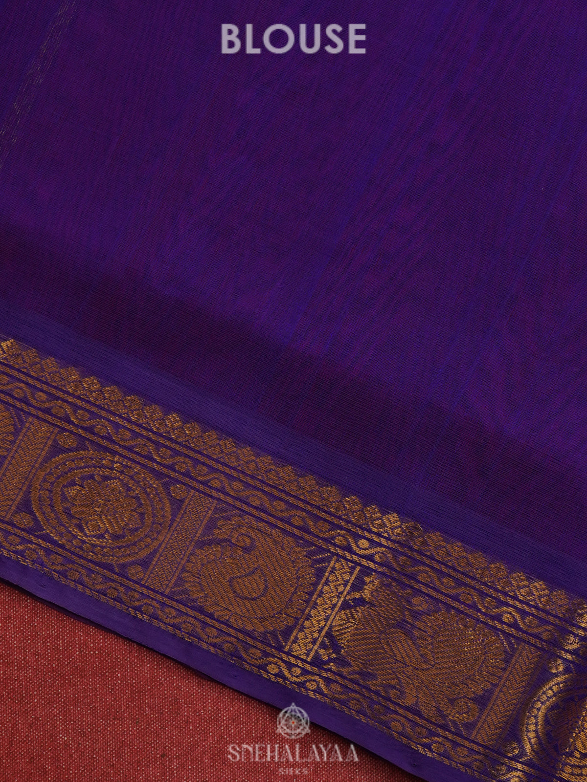 Magenta Pink Silk Cotton Saree with Zari Woven Buttas and Rich Golden Zari Border