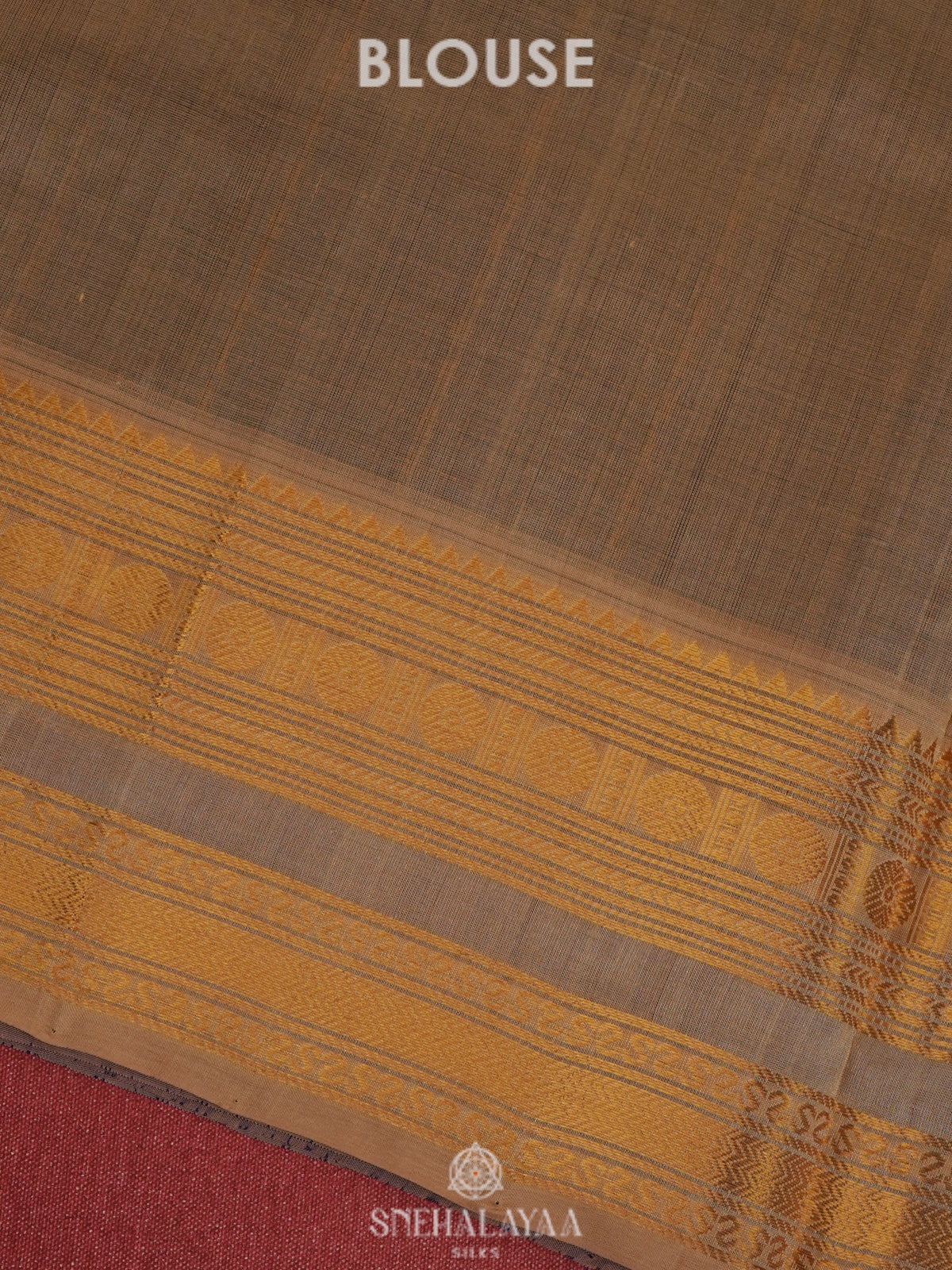 Navy Blue Kanchi Silk Cotton Saree with 1000 Buttas