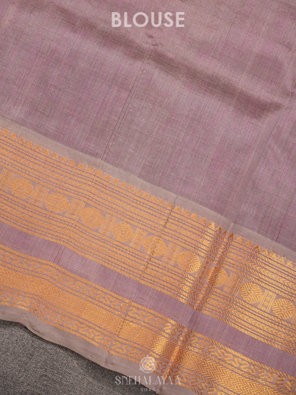 Magenta Pink Kanchi Silk Cotton Saree with 1000 Buttas