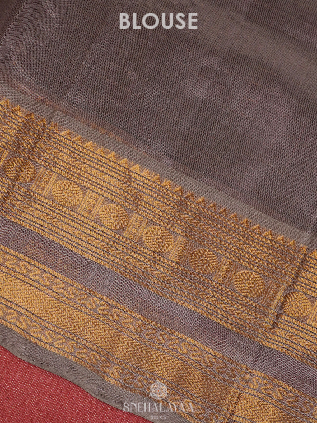 Magenta Kanchi Silk Cotton Saree with 1000 Buttas