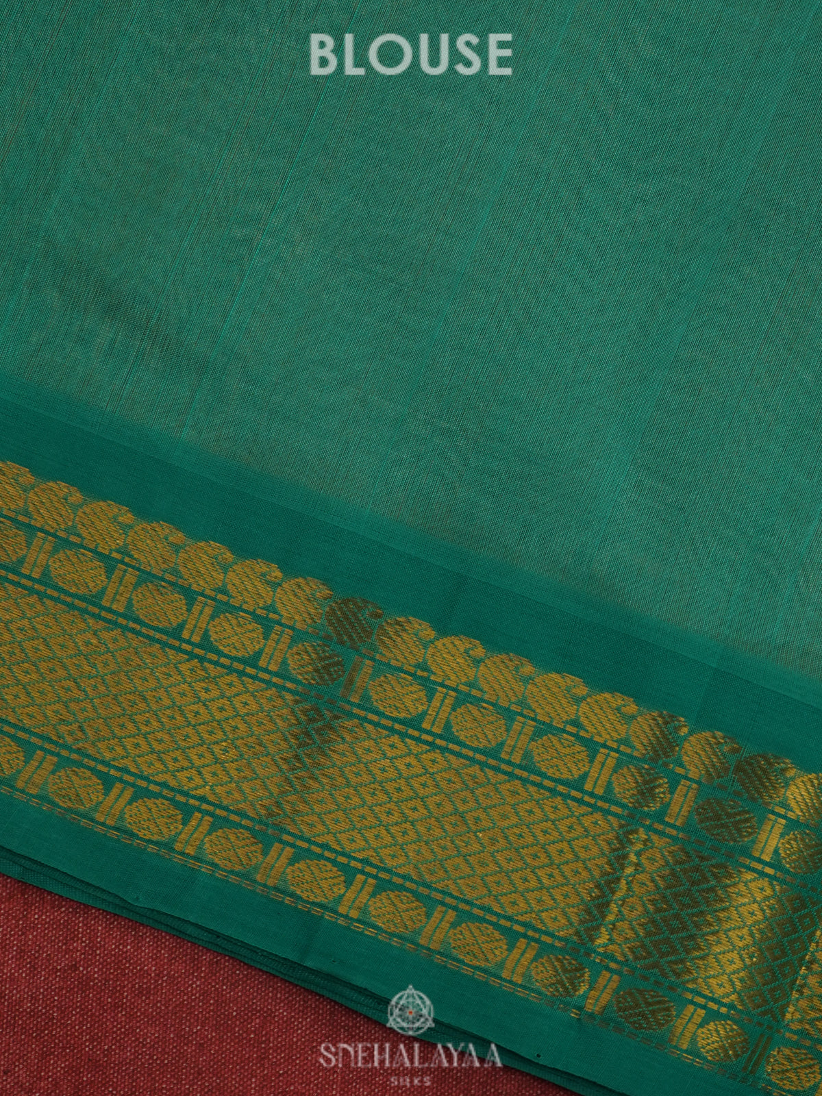 Cream Silk Cotton Saree with Zari Woven Buttas and Rich Golden Zari Border