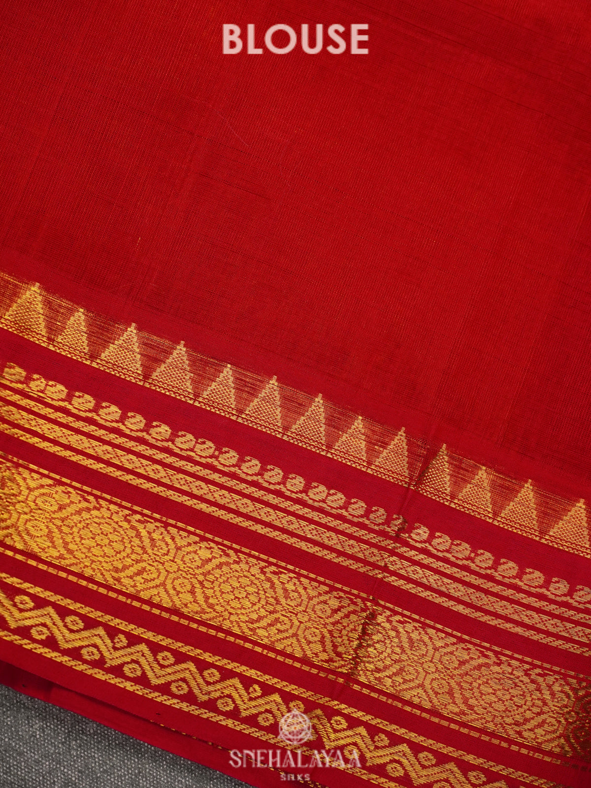 Mango Yellow Silk Cotton Saree with Zari Checks and Korvai Style Zari Border