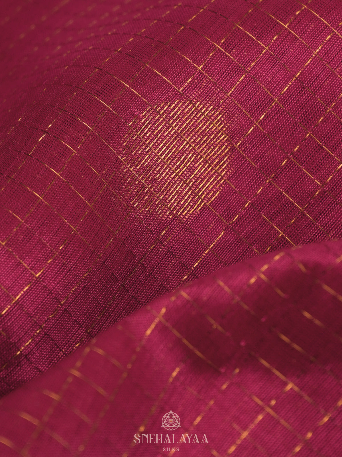 Pink Kanchi Silk Cotton Saree with 1000 Buttas