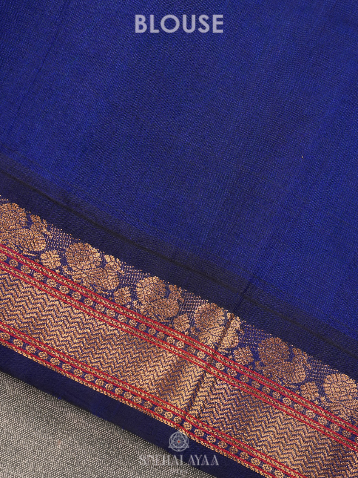 Teal Green Kanchi Silk Cotton Saree with Zari Checks