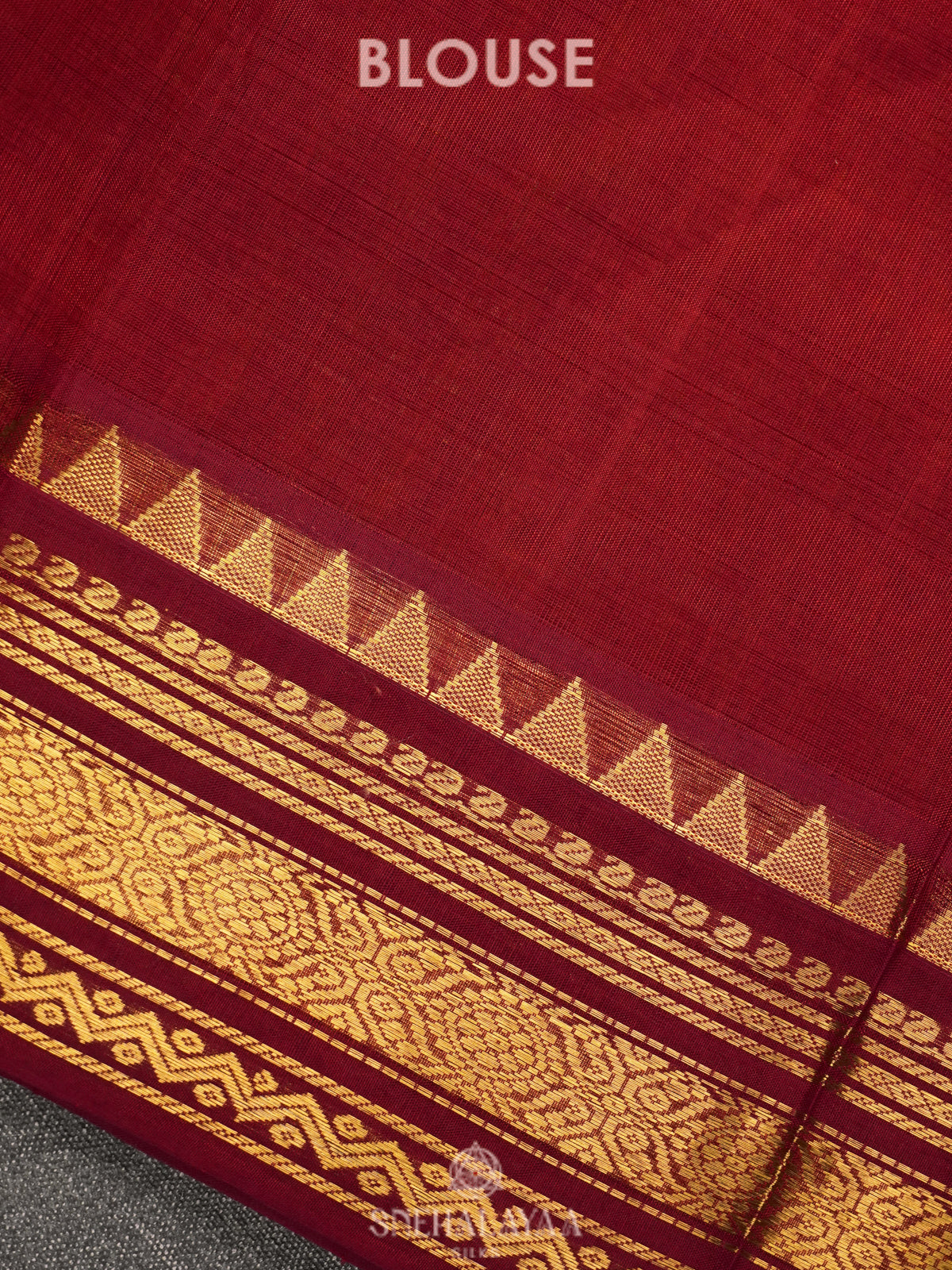 Mango Yellow Silk Cotton Saree with Zari Checks and Korvai Style Zari Border