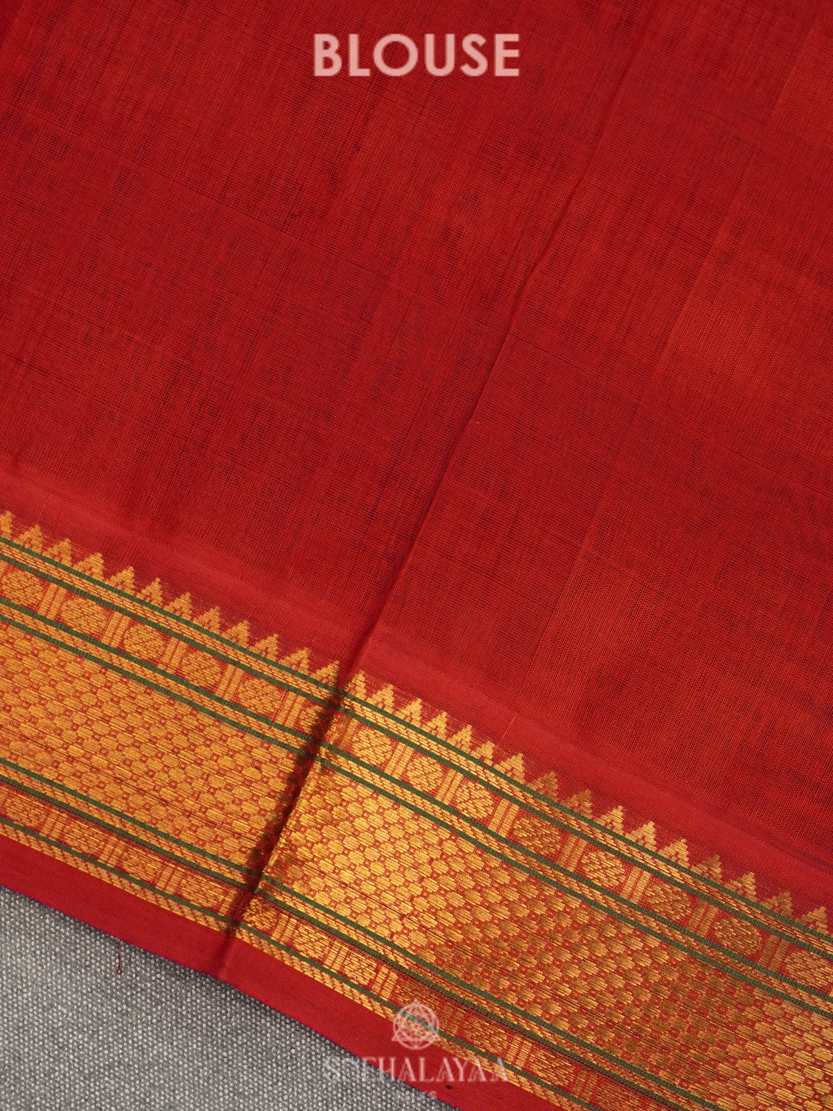Multicolour Checked Silk Cotton Saree with Paalum Pazhamum Design and Zari Woven Border