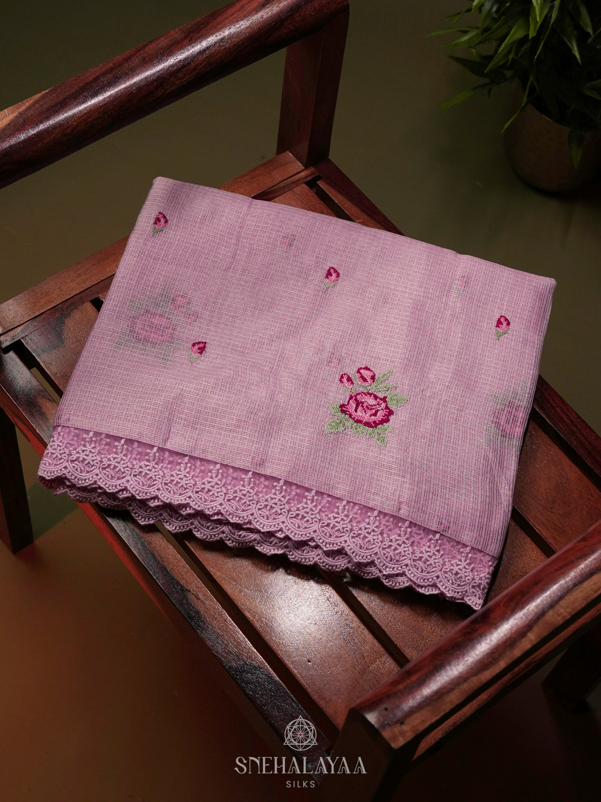 Lilac Kota Saree